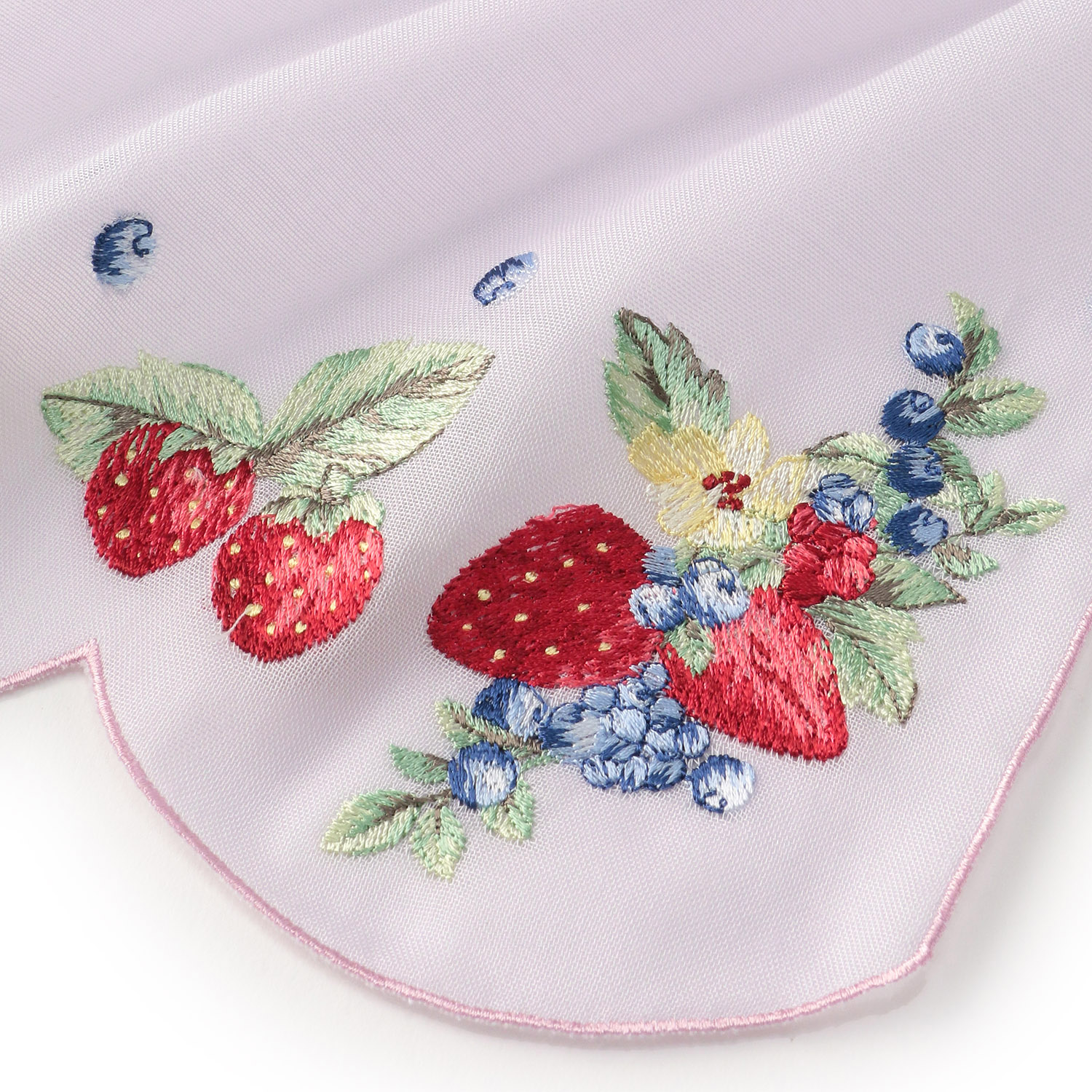 スカラップ刺繍ストール フルーツ柄 - 画像5