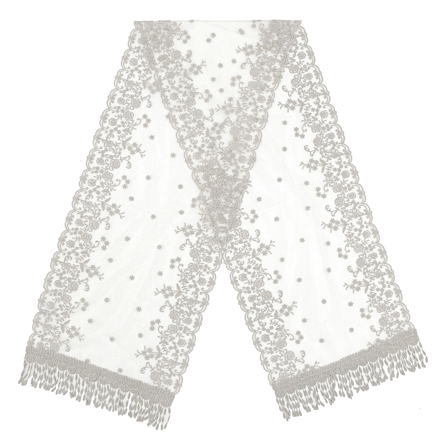 レースストール ローズフラワー柄 - 画像2