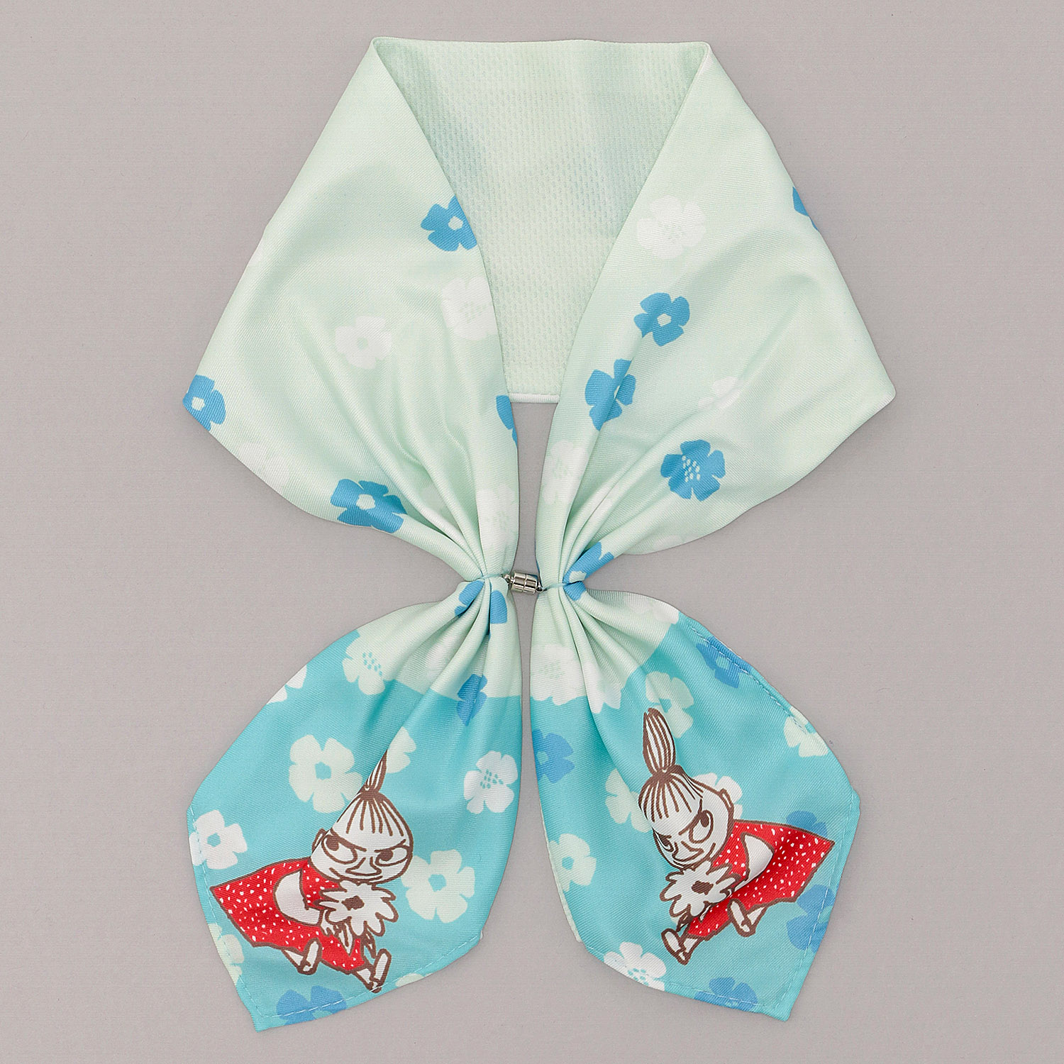 MOOMIN ひんやりワンタッチスカーフ 花とリトルミイ - 画像3