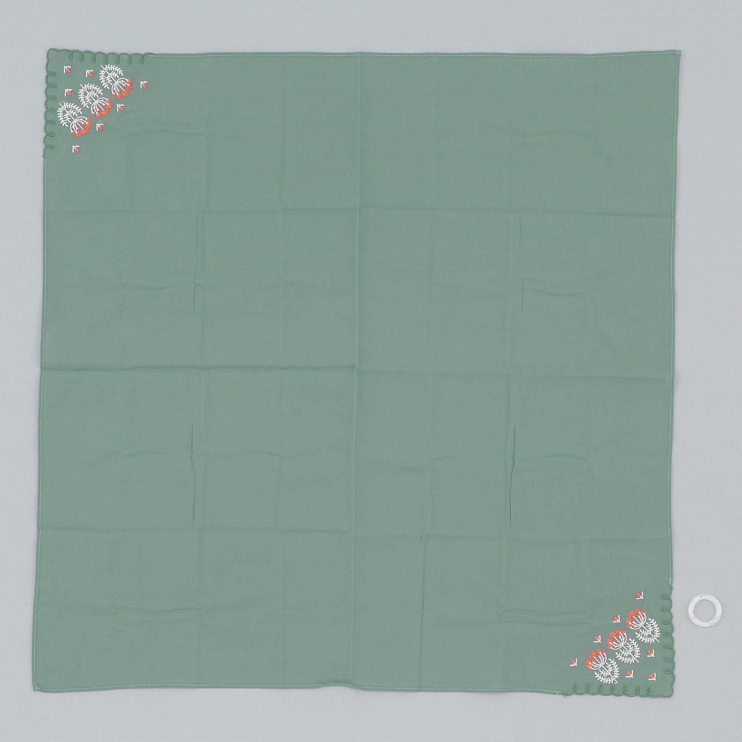 ポーチ付刺繍リングスカーフ 北欧マルチ柄 - 画像8