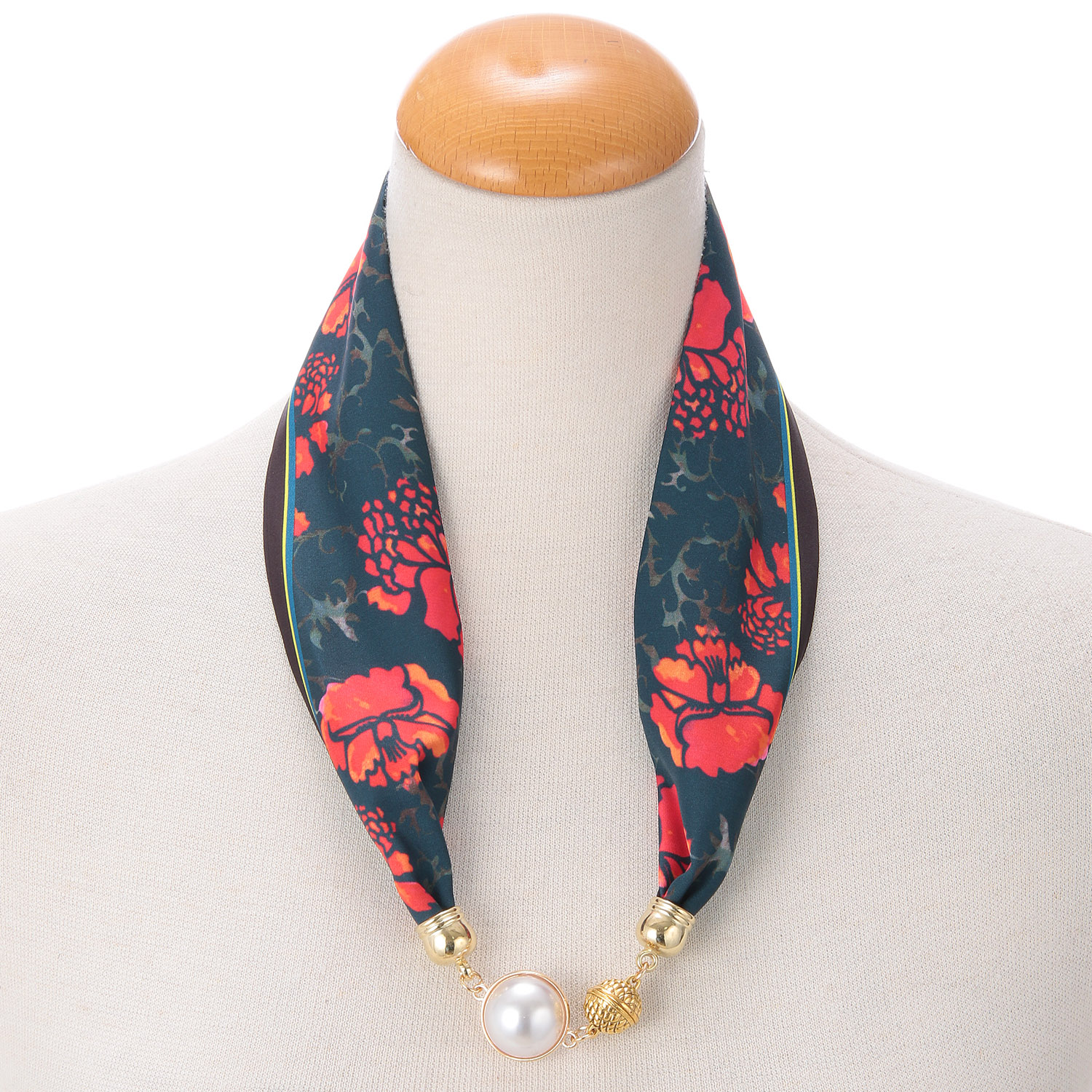 パール付きマグネットスカーフ - 画像3