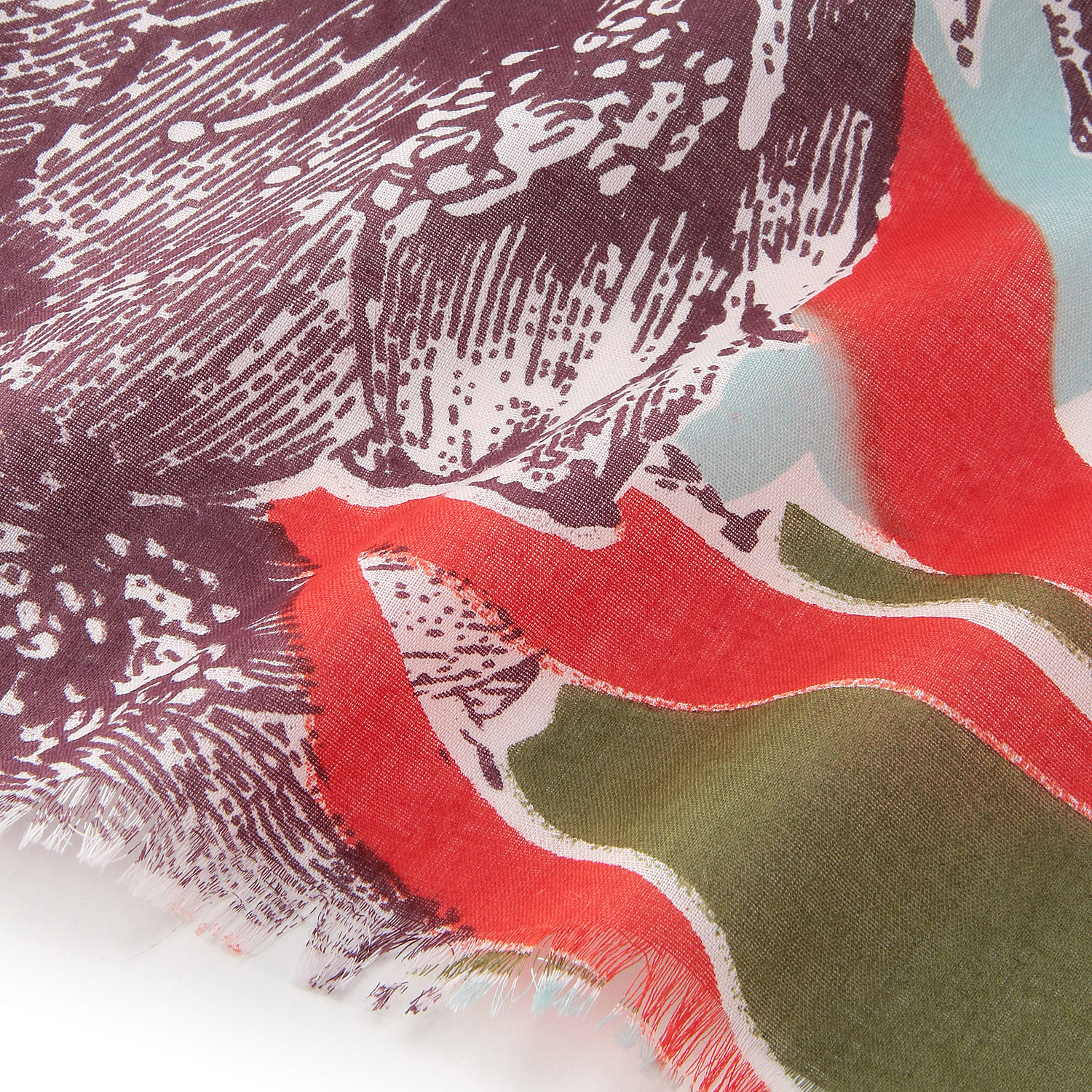 インドコットントロピカルフラワーストール - 画像3