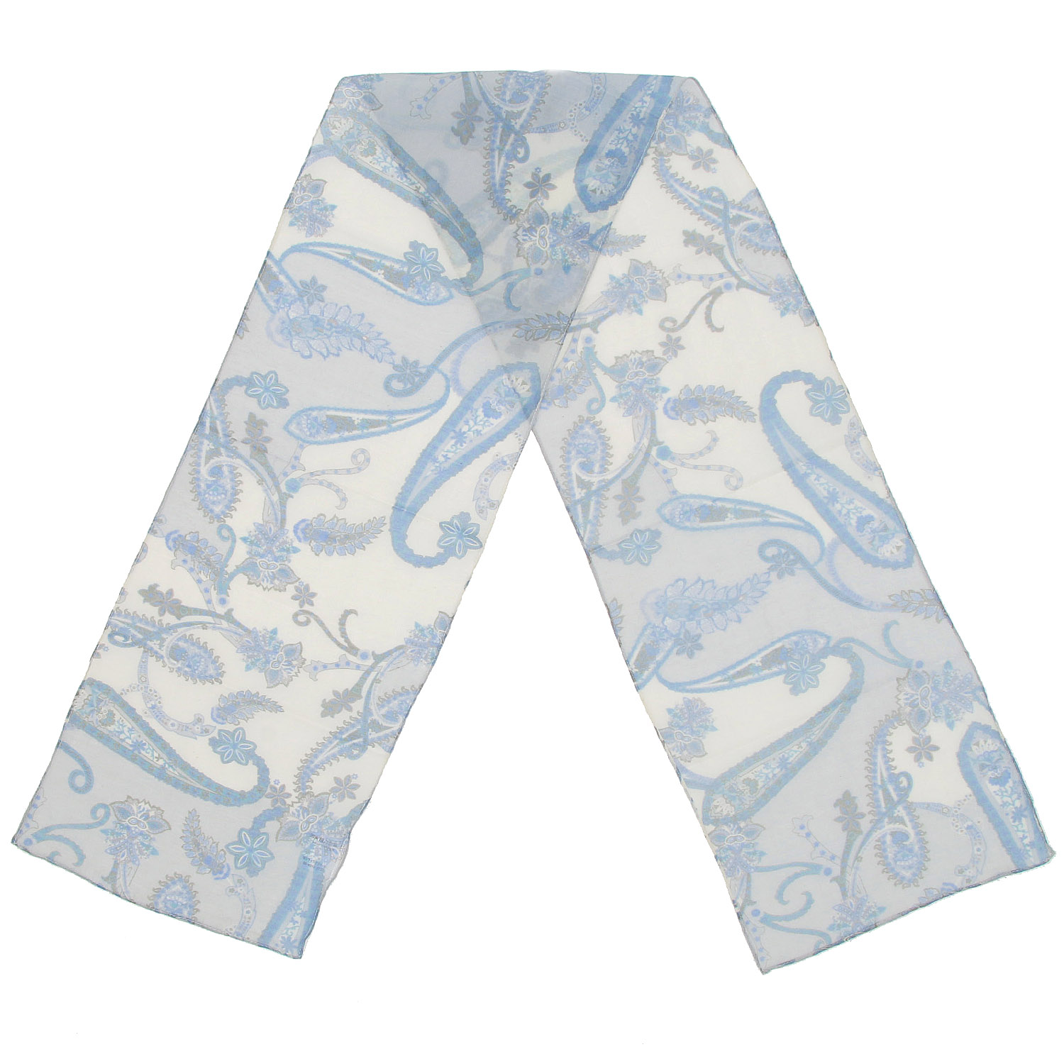 インド コットンシルクストール ペイズリー - 画像3