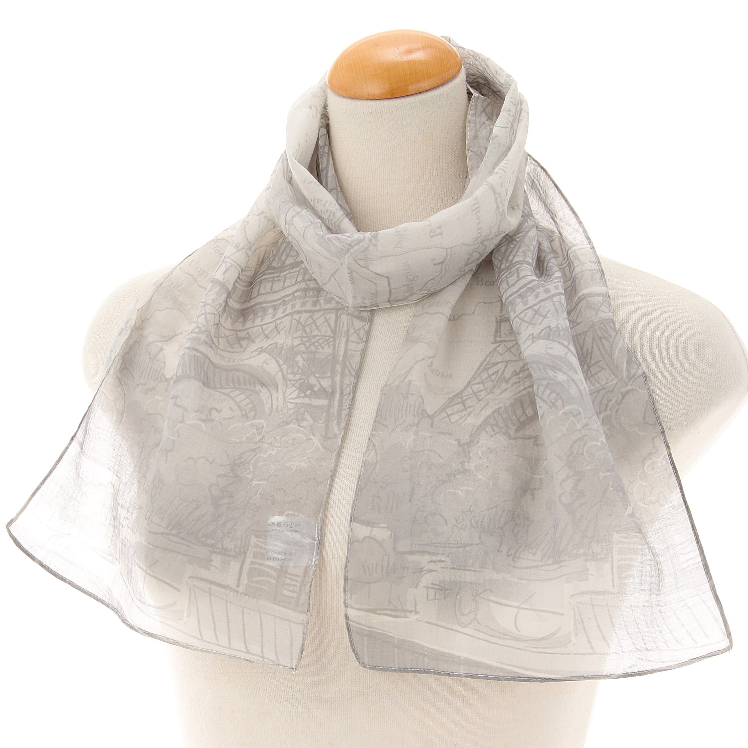 インド コットンシルクストール エッフェル塔