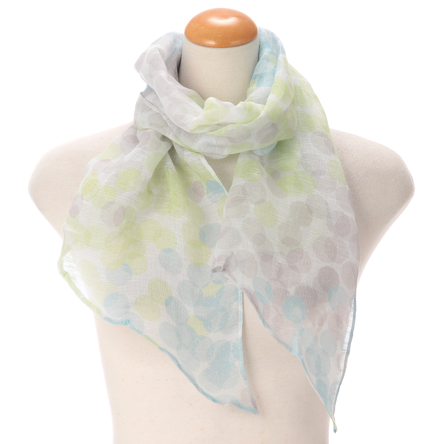 UV剣先ストール ドット柄 - 画像1