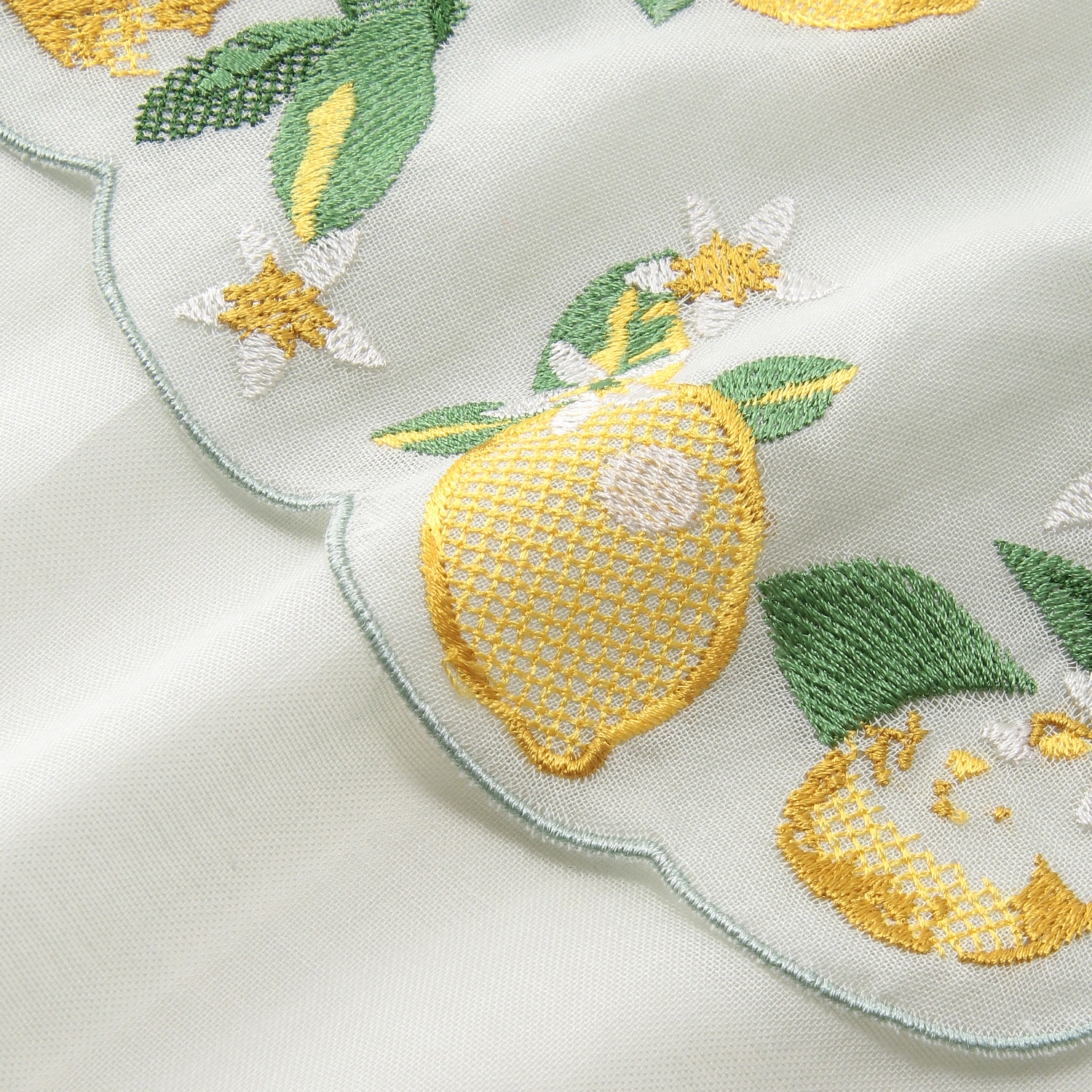 【ストロベリー終了】スカラップ刺繍ストール フルーツ柄 - 画像6