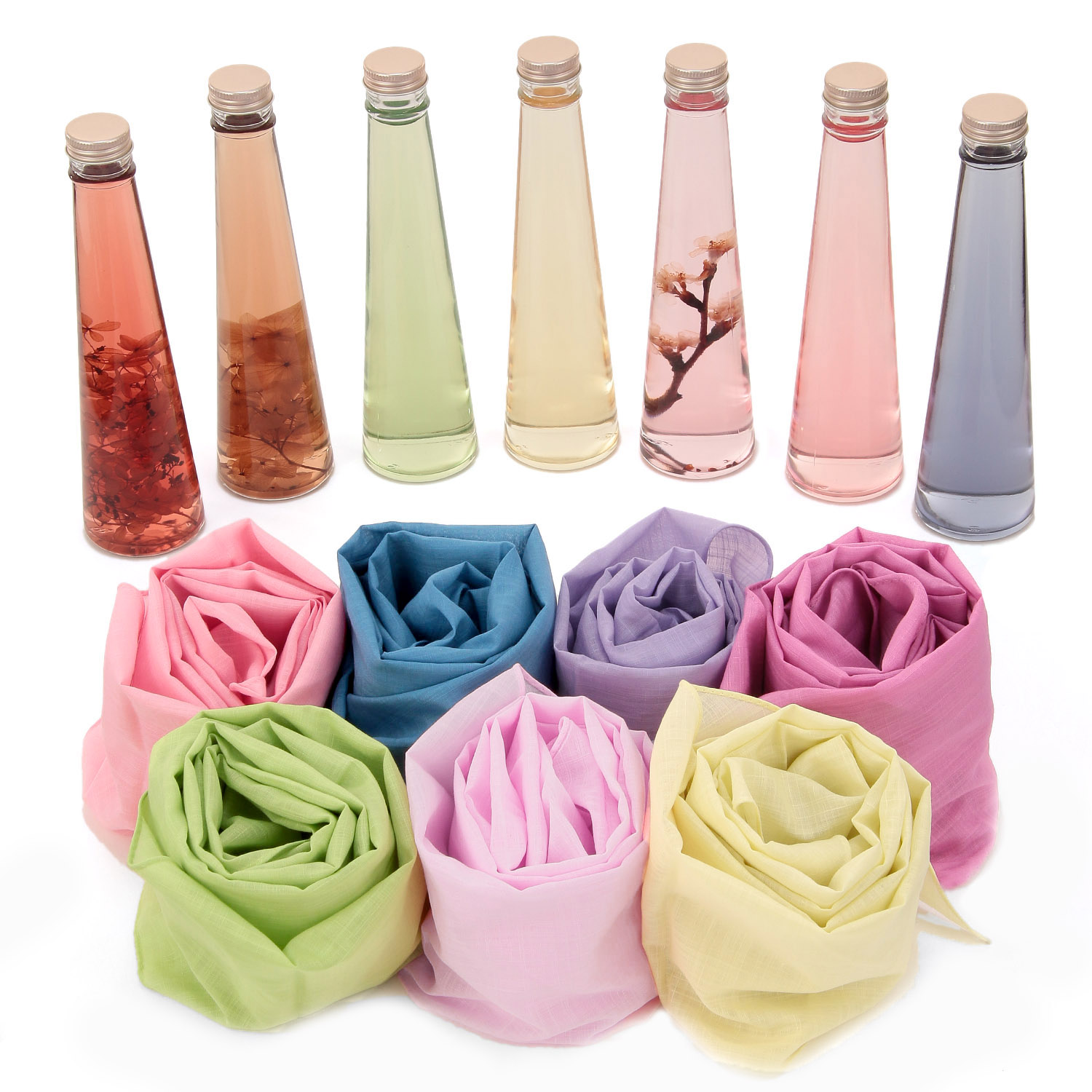 日本製 ボタニカルダイストール - 画像1