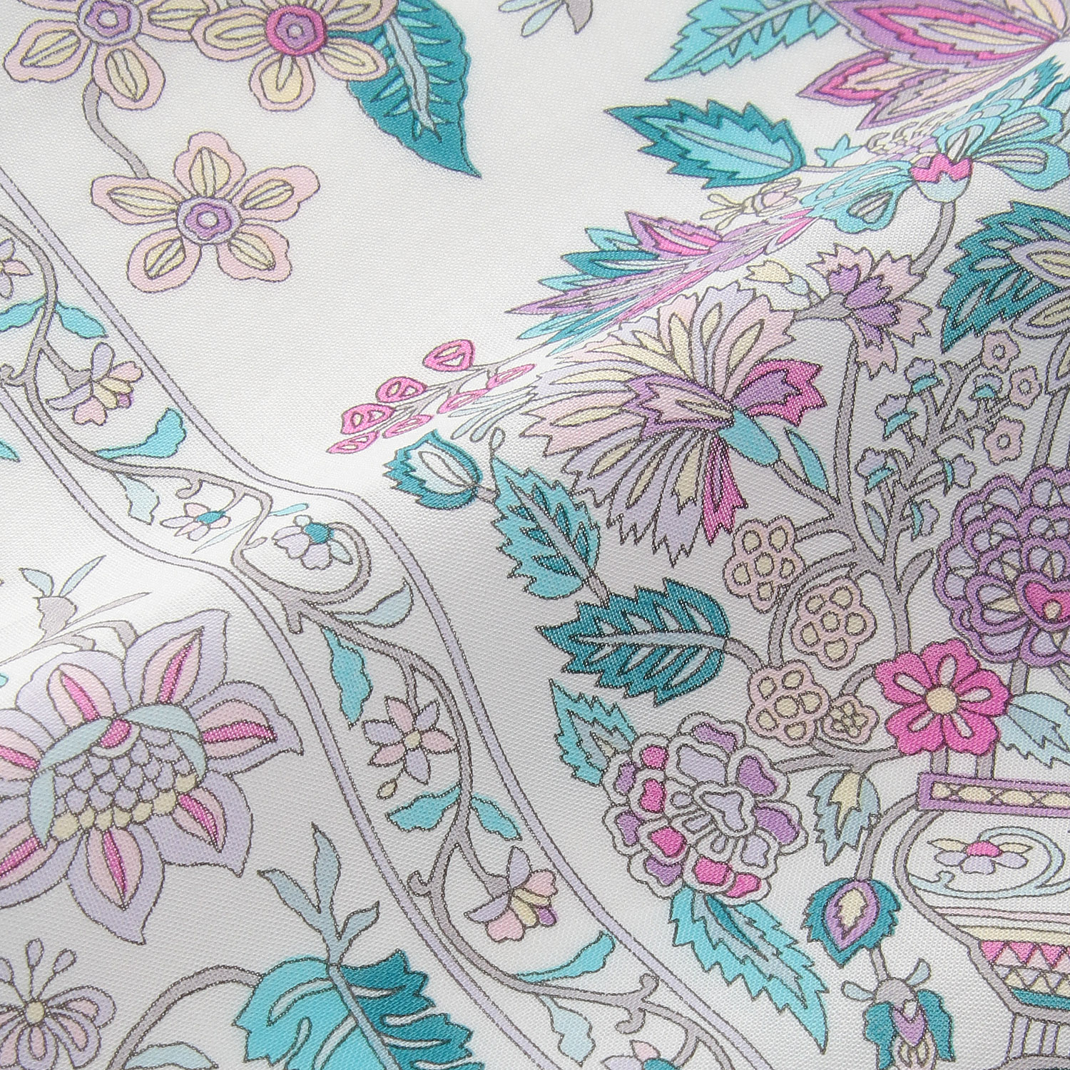 【イエロー、マリンブルー終了】日本製 綿ローンロングスカーフ シラーズ - 画像4