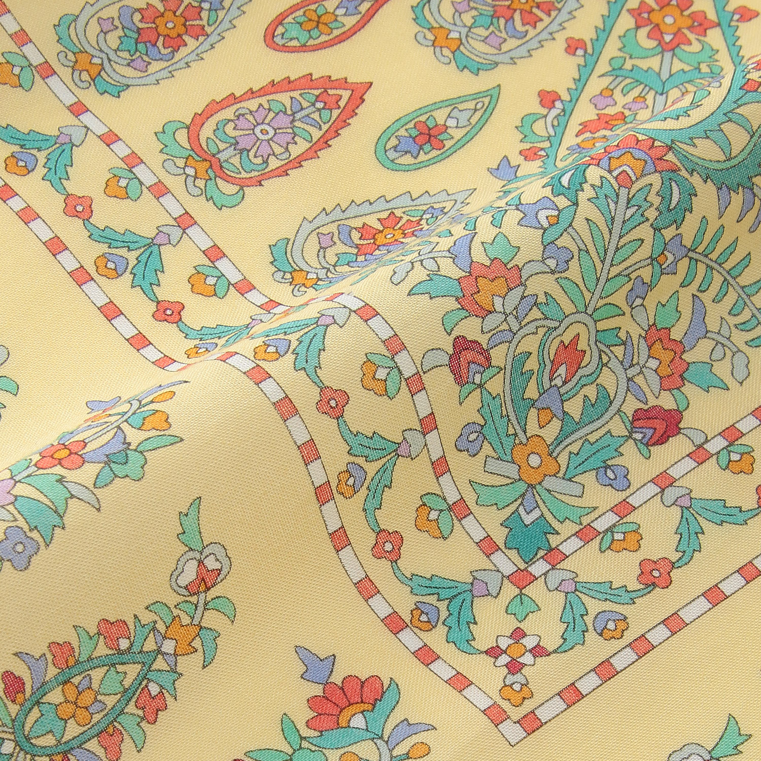 日本製 綿ローンロングスカーフ ペイズリー - 画像4