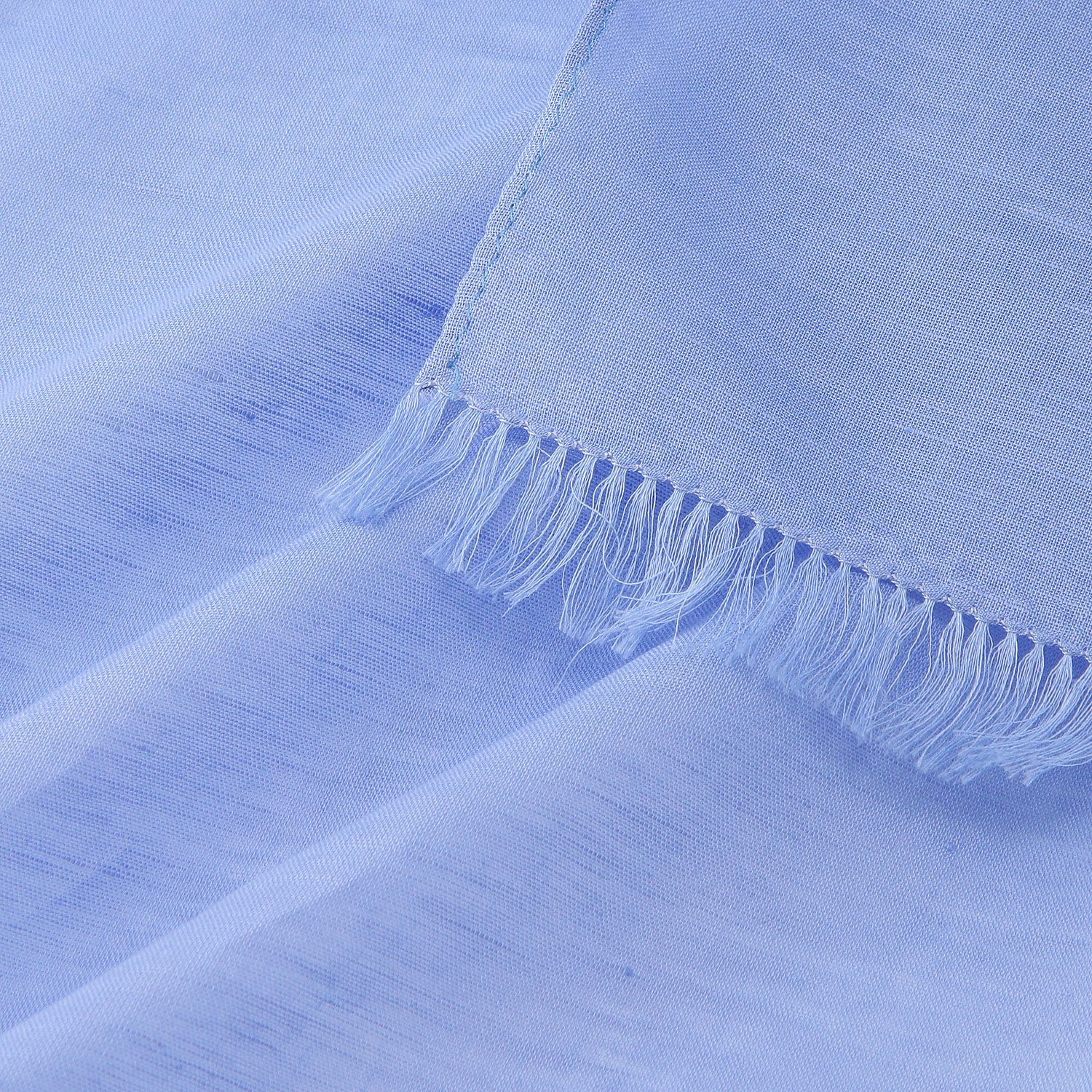 日本製 KYOTO BLUE 綿麻ボタニカルダイストール - 画像3