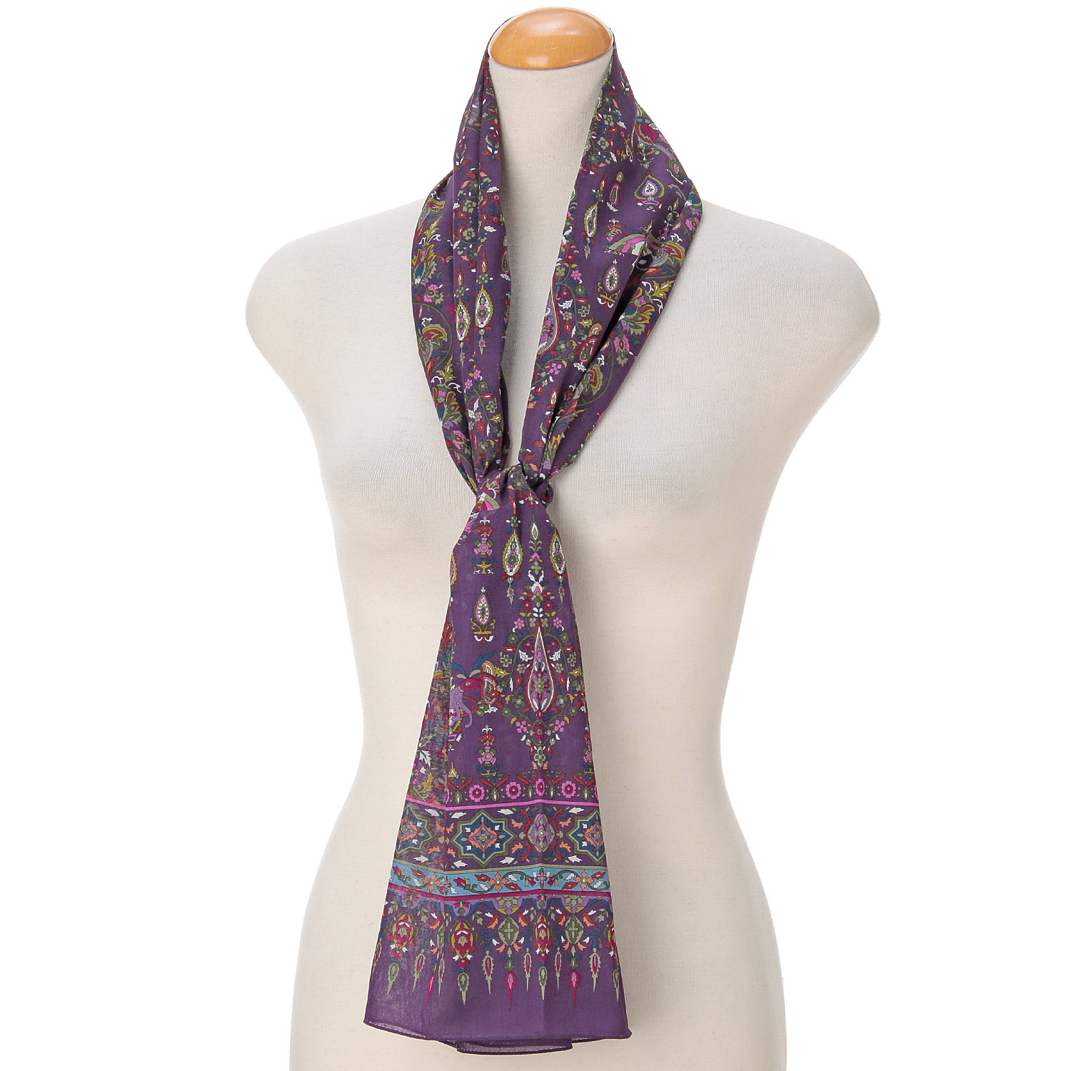 日本製 綿ロングススカーフ カトマンドゥ - 画像5