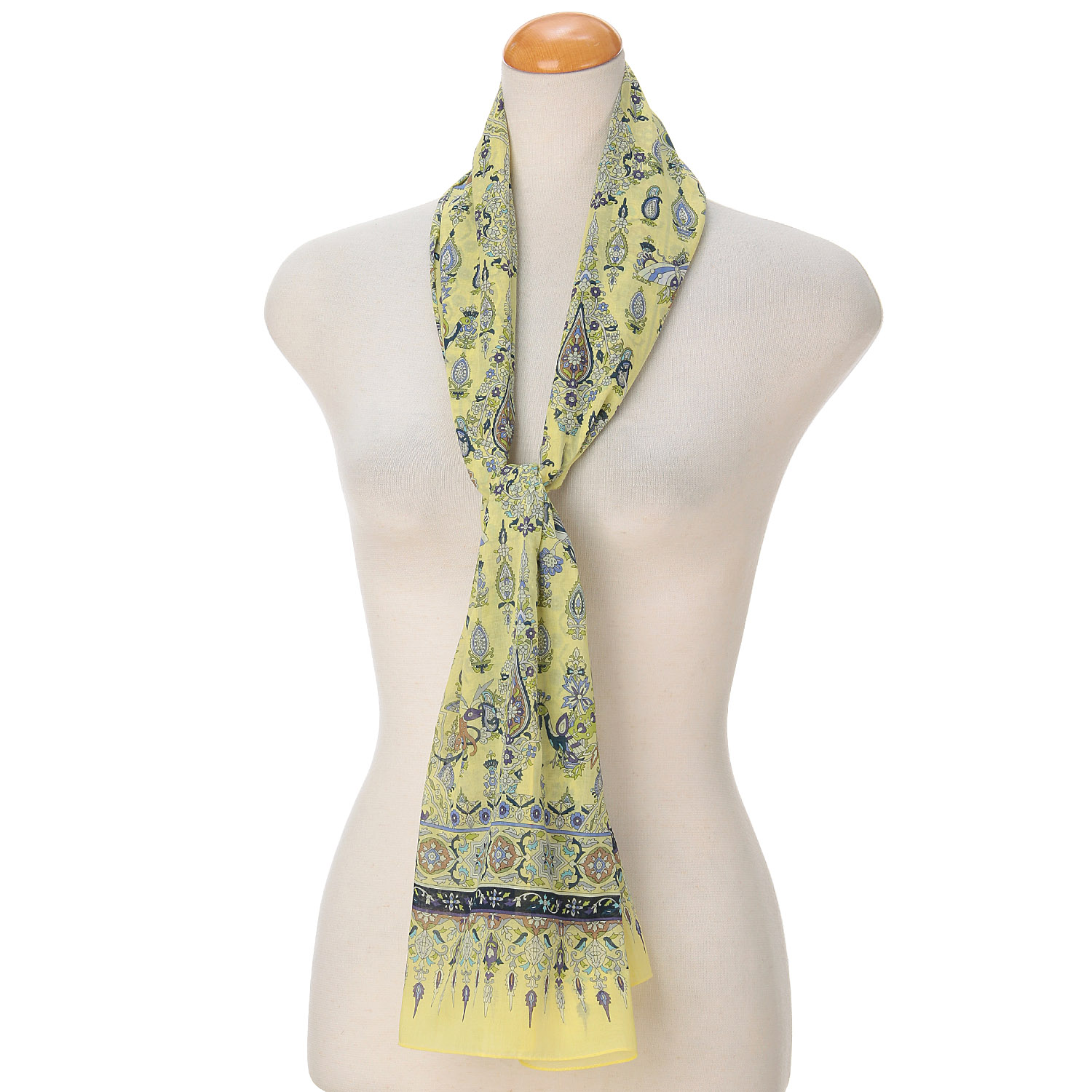 日本製 綿ロングススカーフ カトマンドゥ