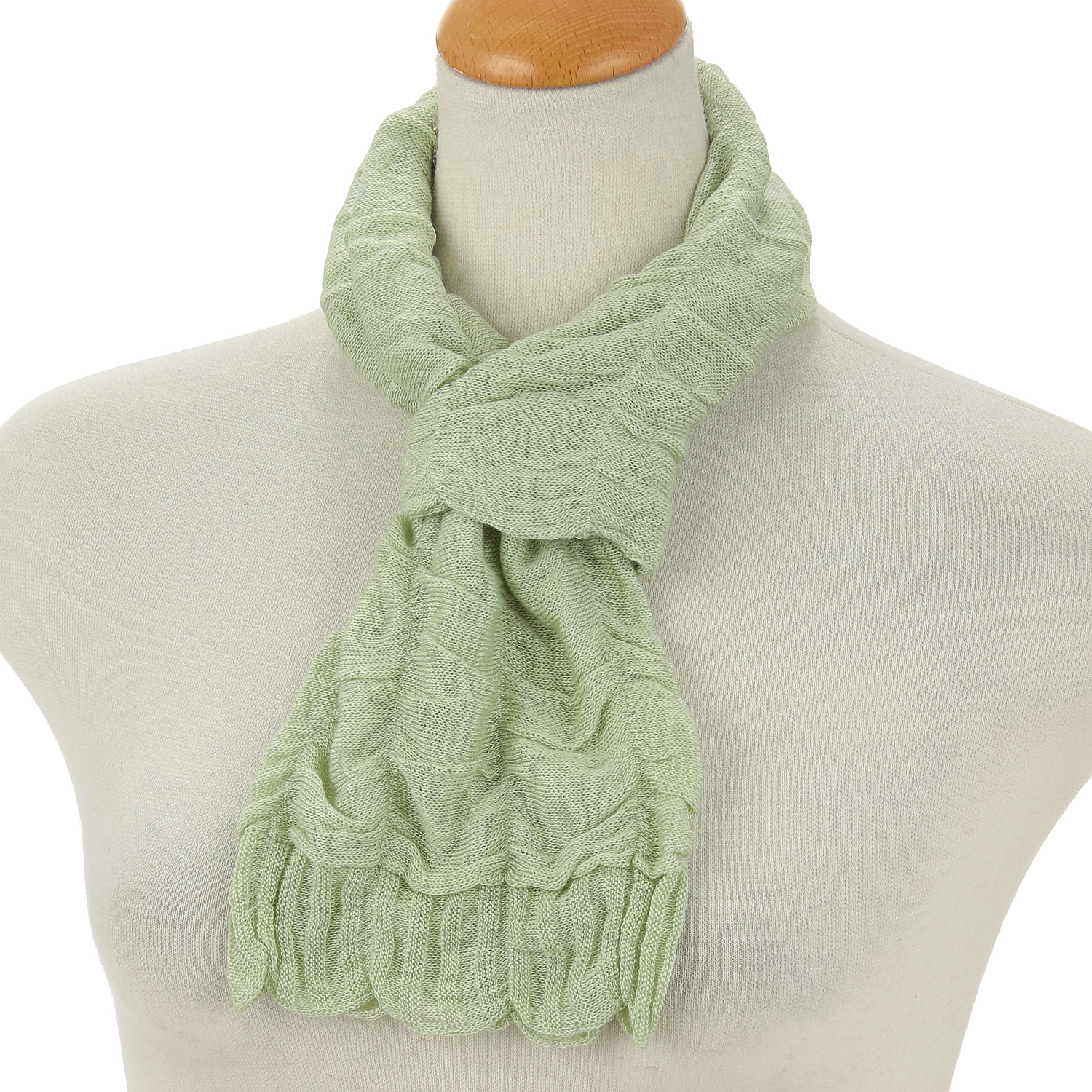 日本製 シルク混ミニストール - 画像1