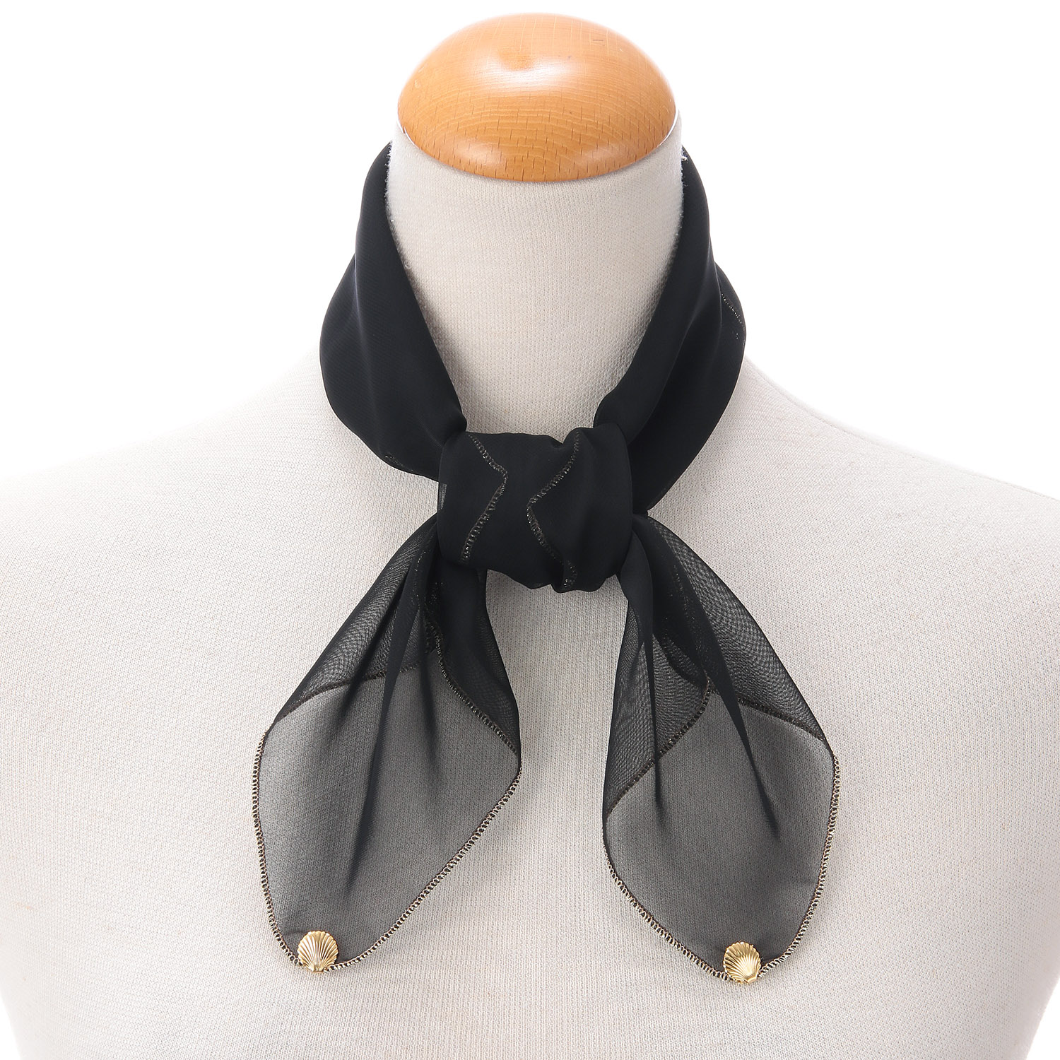 日本製 ポリエステルシフォンスカーフ 52×52