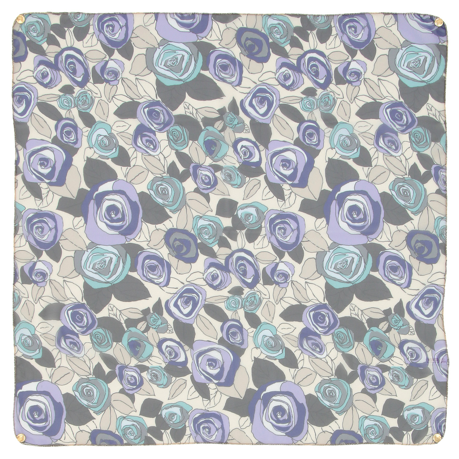 日本製 プリントポリエステルシフォンスカーフ 52×52 - 画像13