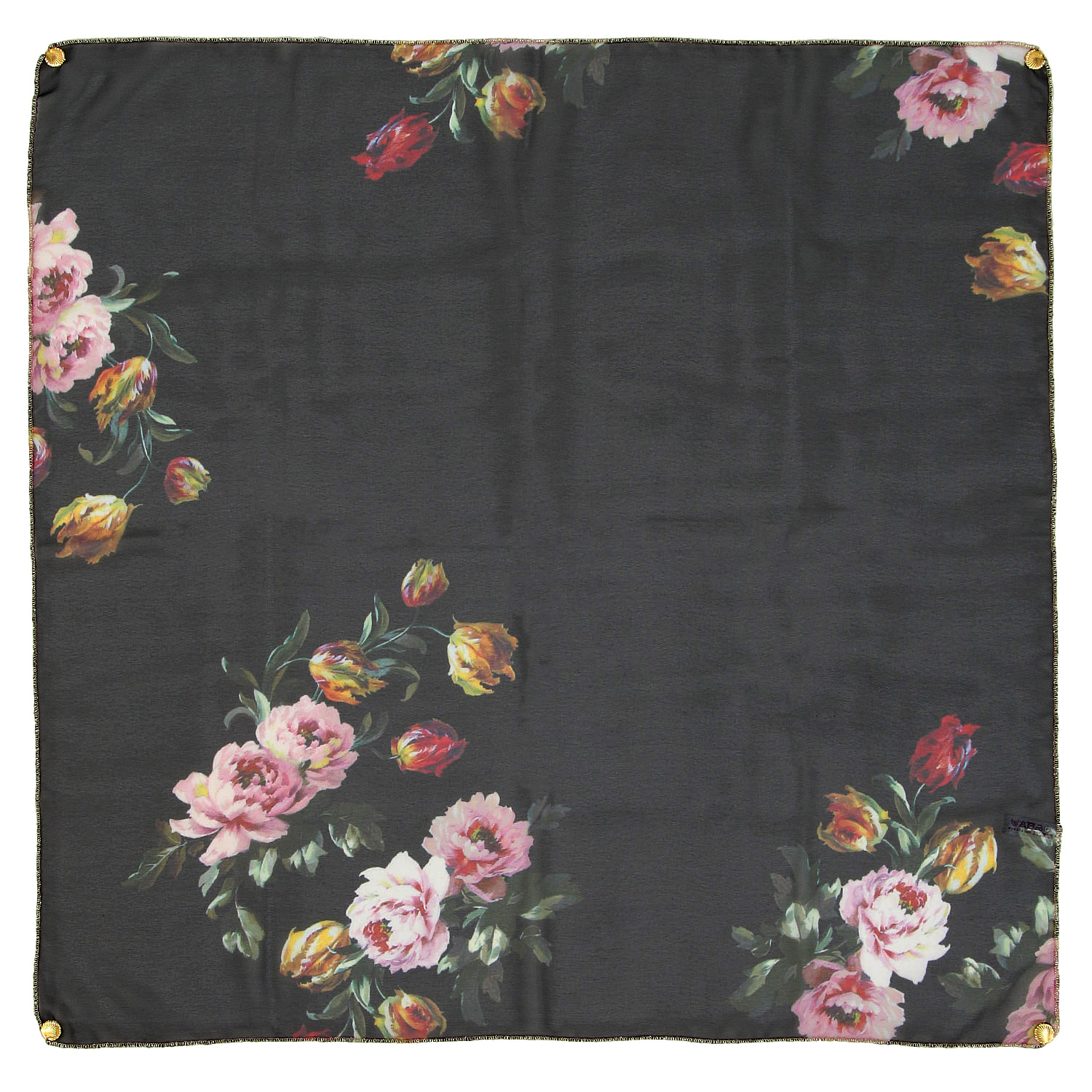 日本製 プリントポリエステルシフォンスカーフ 52×52 - 画像23