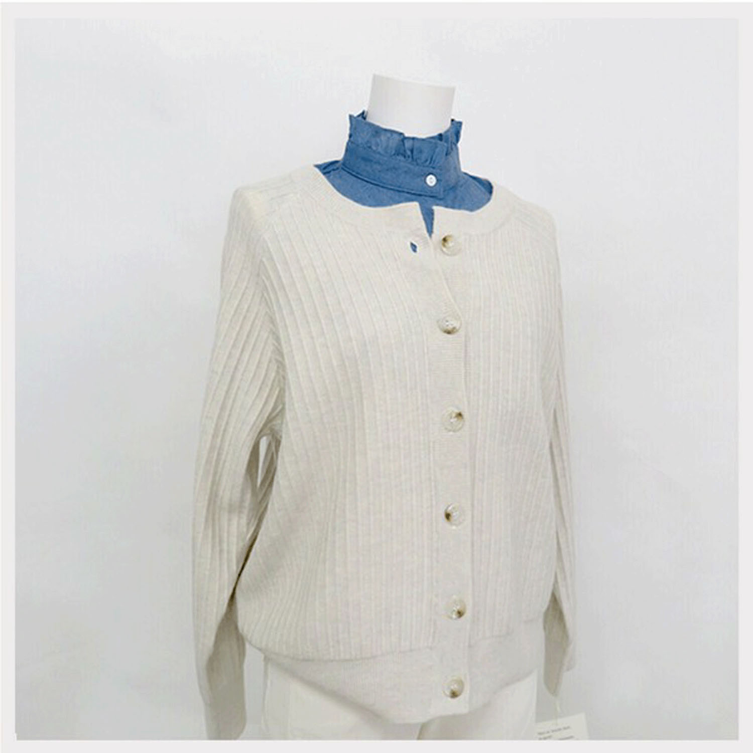 デニム付け襟 - 画像1