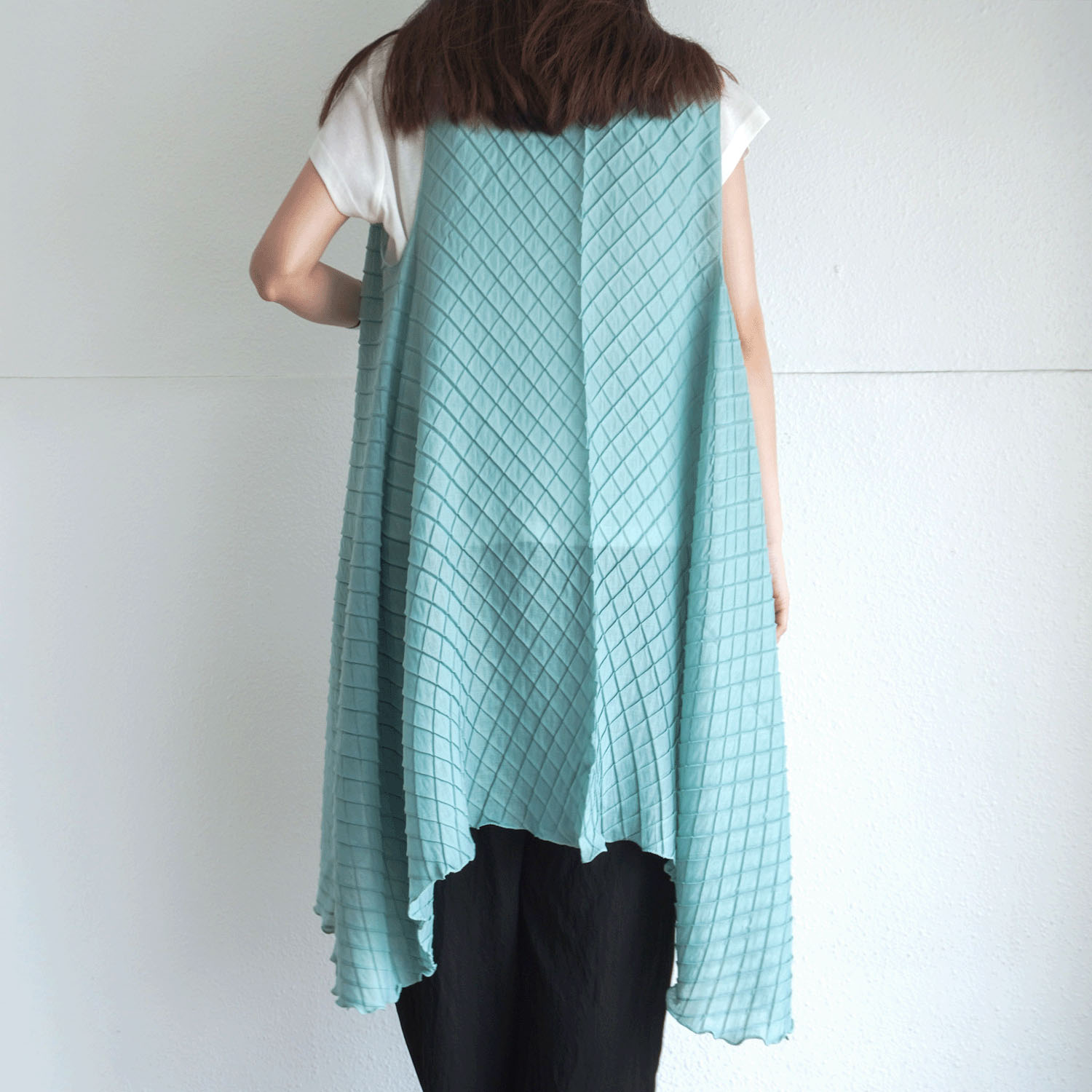 2way格子柄ストール - 画像5