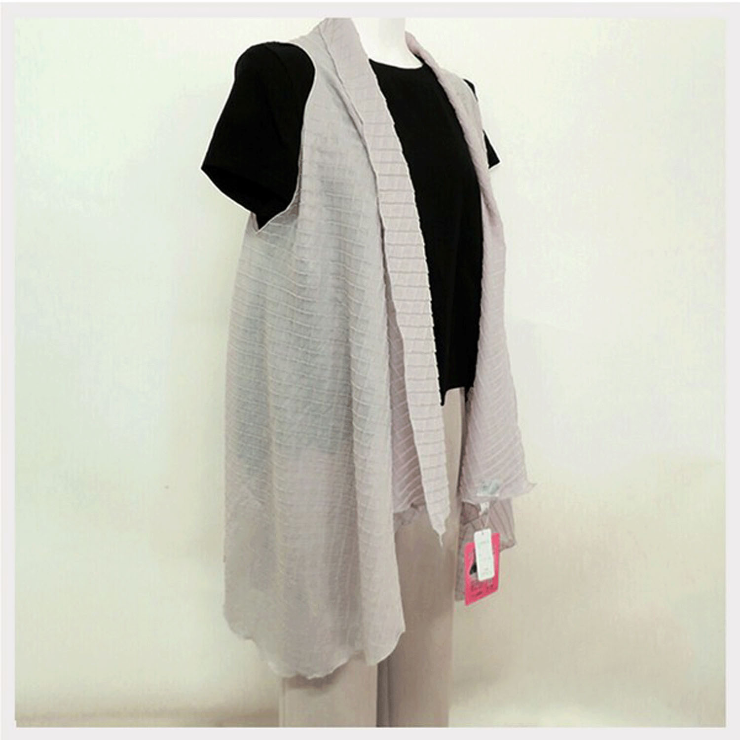 2way格子柄ストール - 画像6