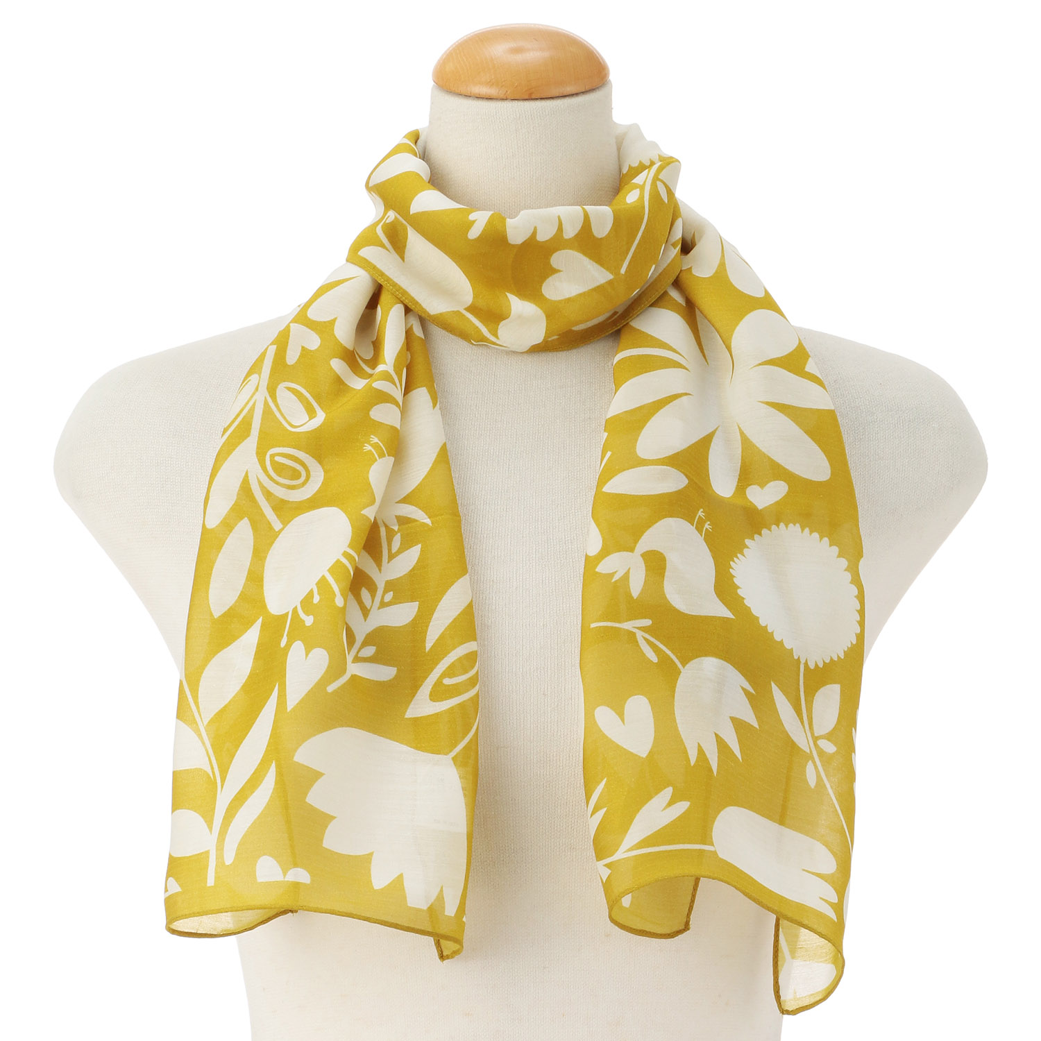 インド製 キュプラ混接触冷感ストール - 画像2