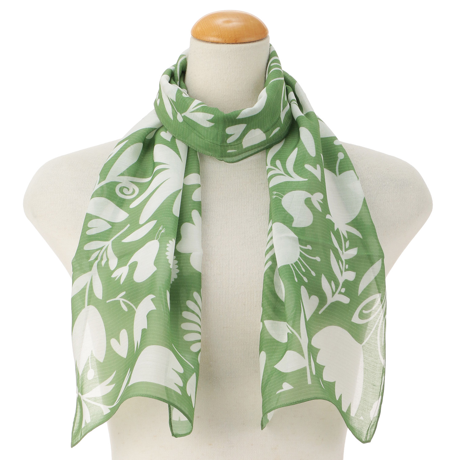 インド製 キュプラ混接触冷感ストール - 画像3