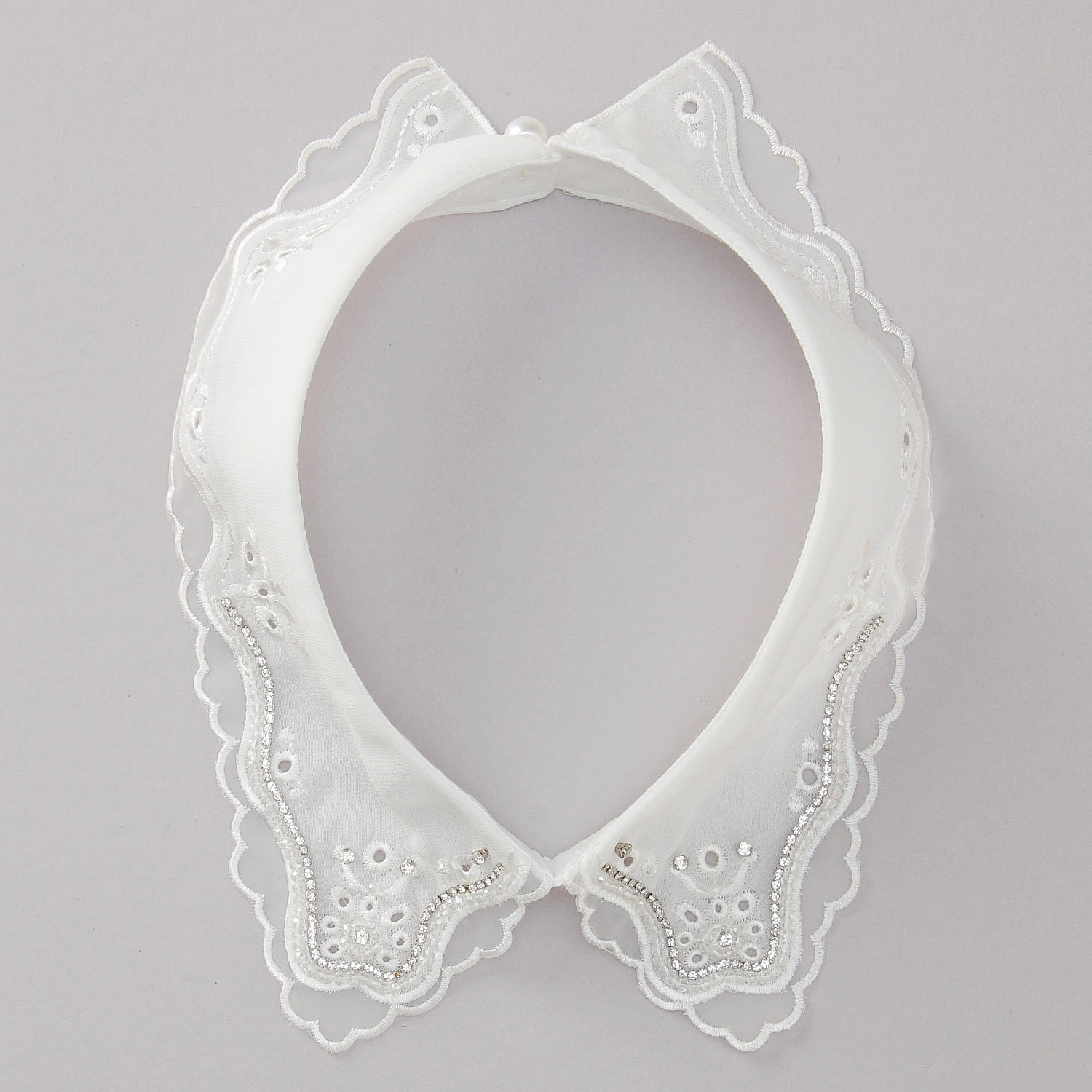 ビーズ刺繍つけ襟 - 画像2