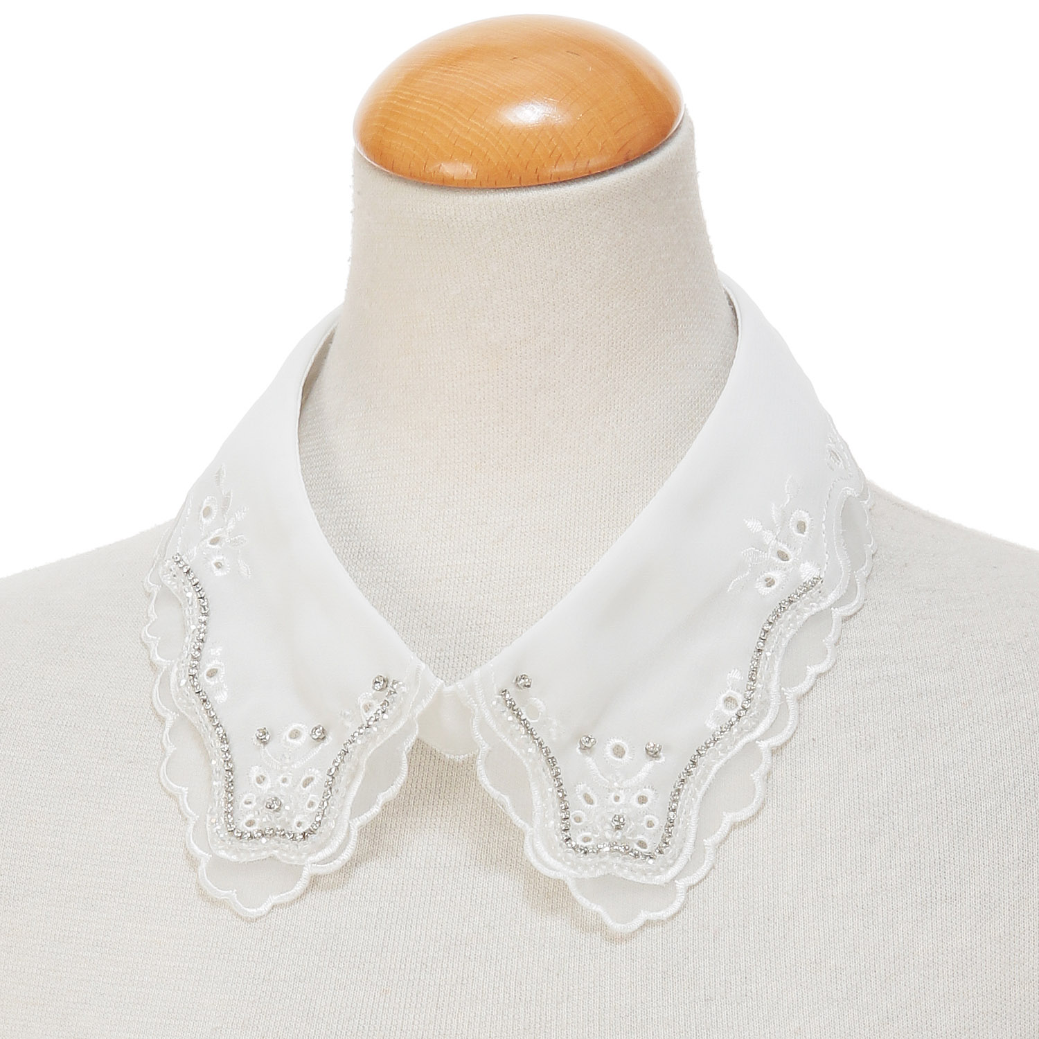 ビーズ刺繍つけ襟