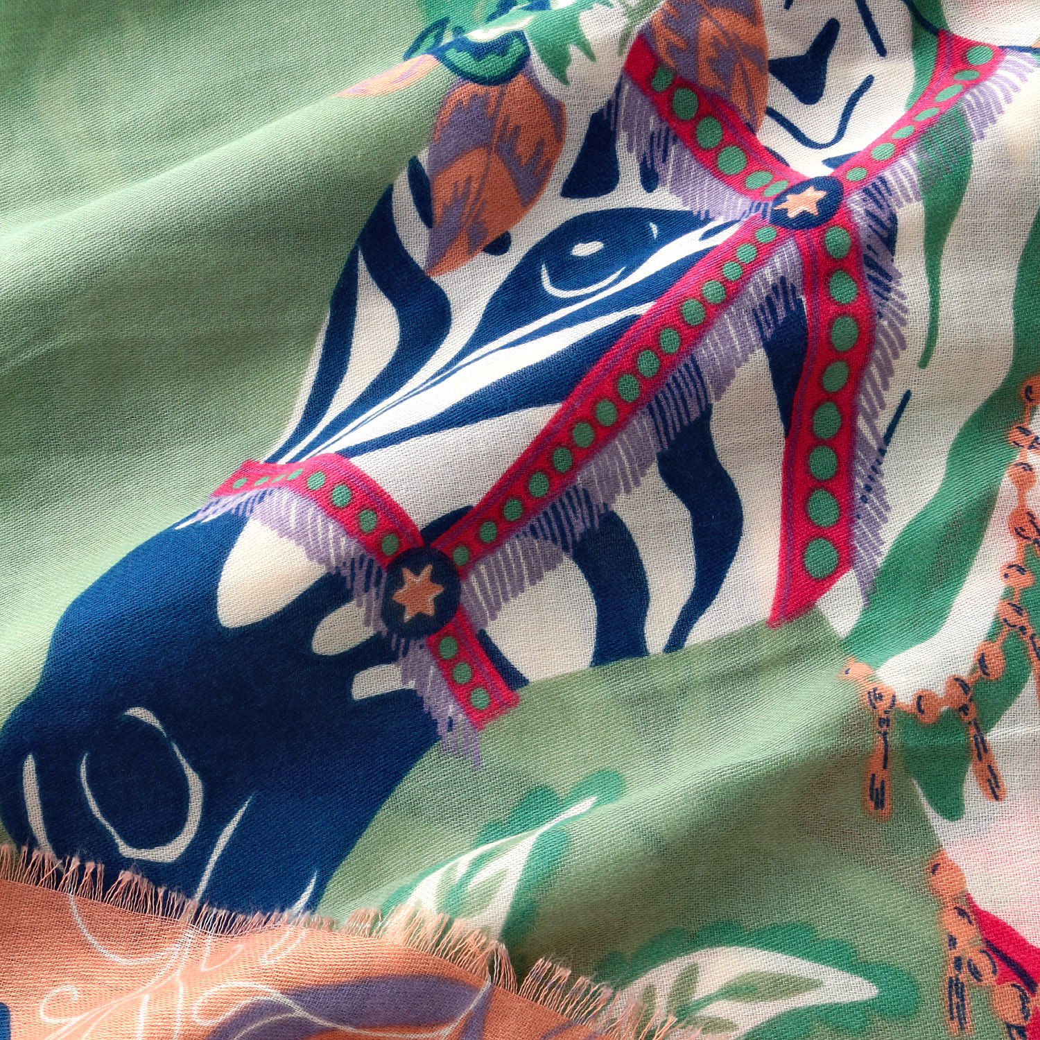 シマウマプリント大判ストール - 画像6