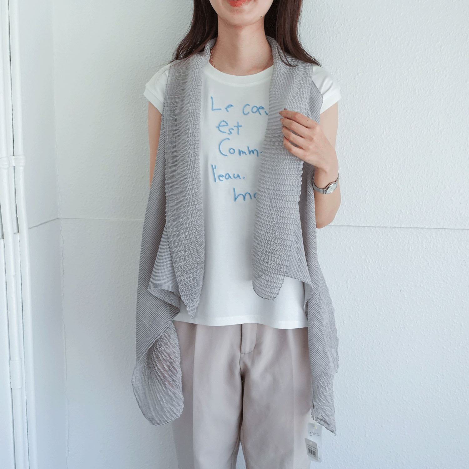 2way細プリーツベストストール - 画像1