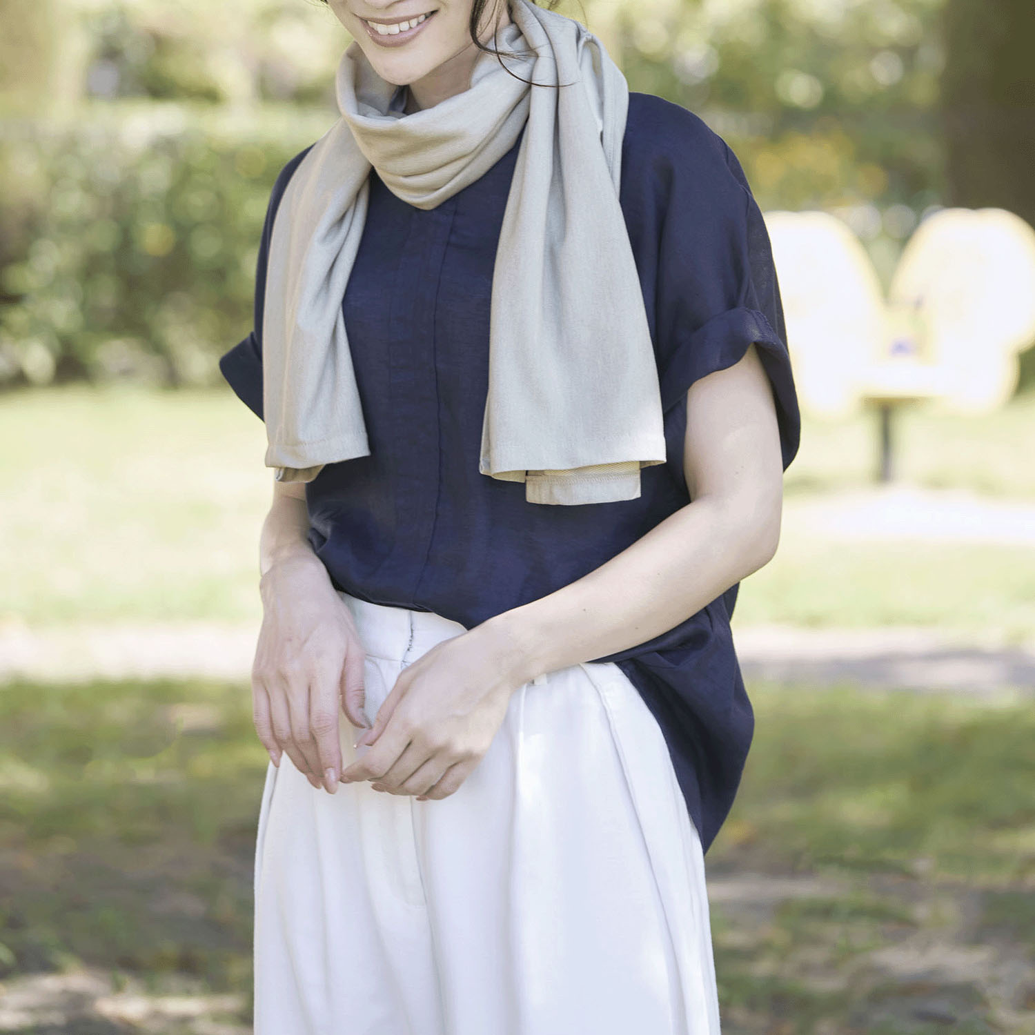 Sun Block LAB 日本製 涼冷ストール - 画像6