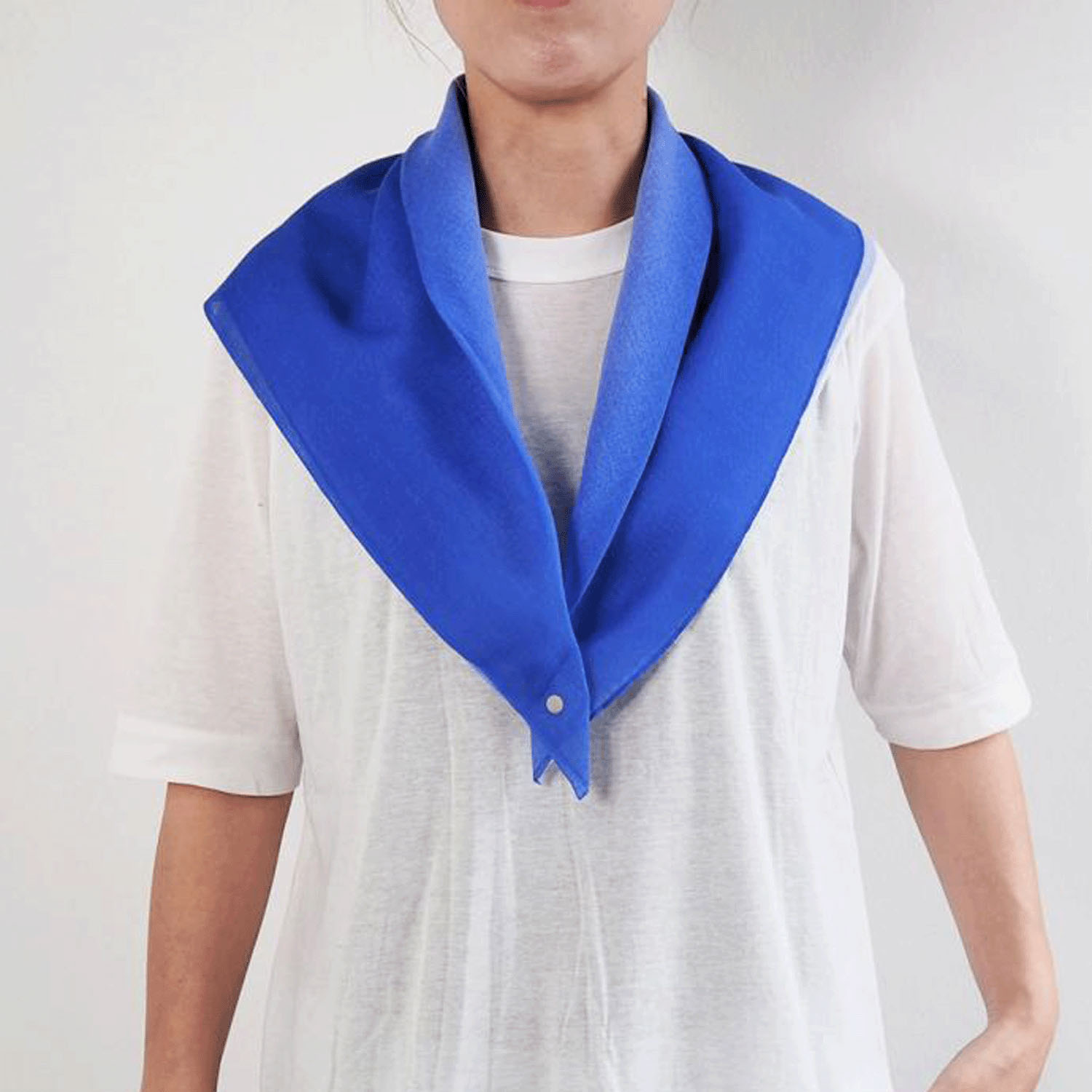 日本製 おさんぽスカーフ バイカラー 62×62 - 画像18