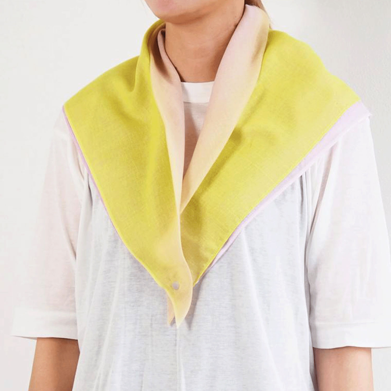 日本製 おさんぽスカーフ バイカラー 62×62 - 画像10