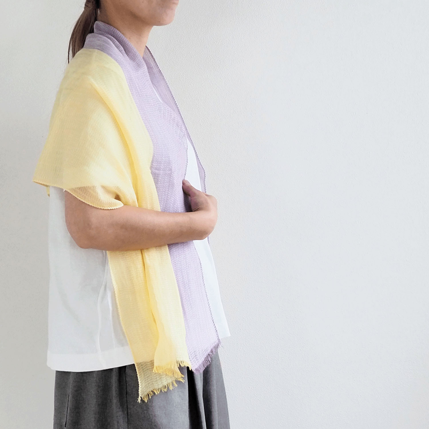 日本製 ふんわりやわらかストール - 画像2