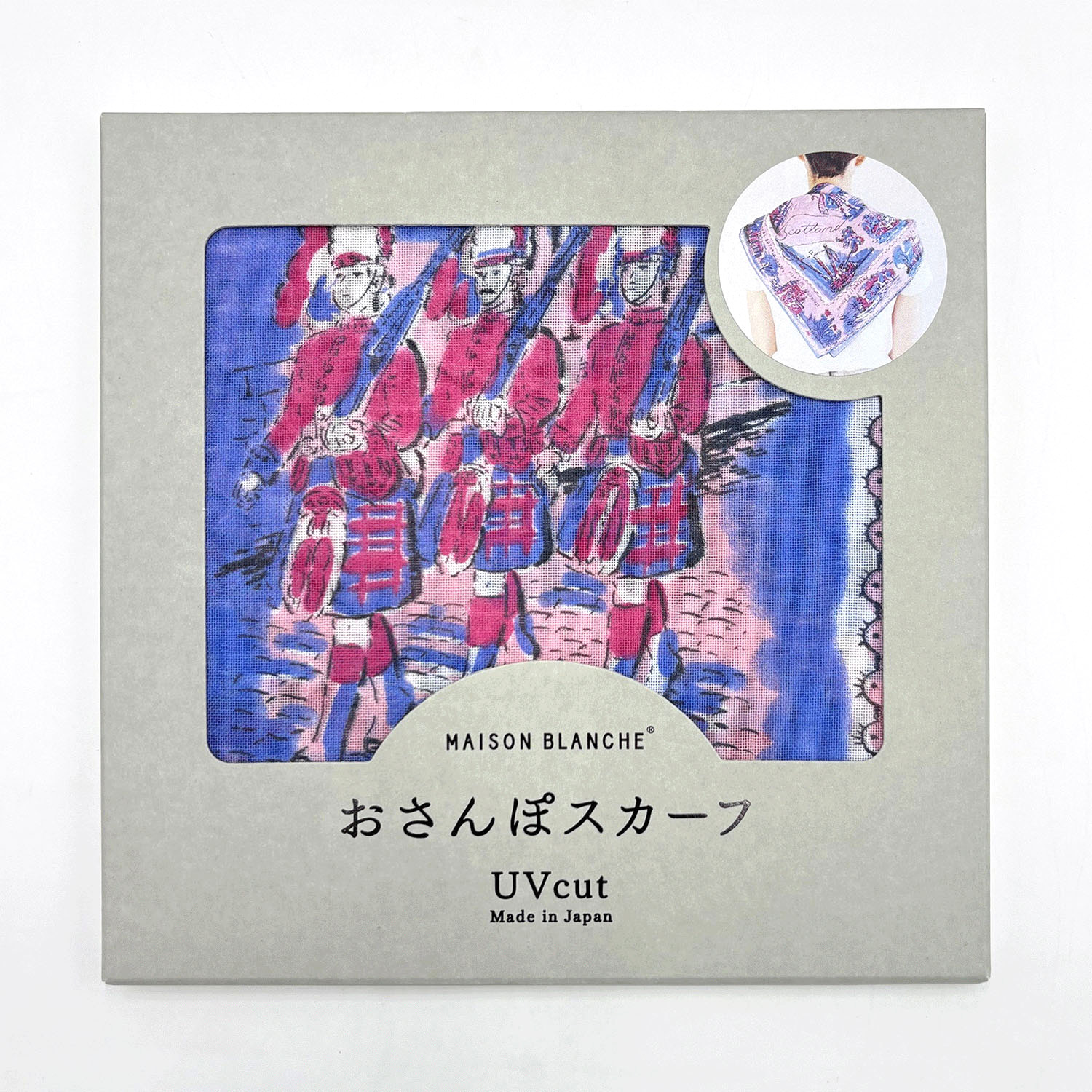 【01、02終了】日本製 おさんぽスカーフ 62×62 - 画像2