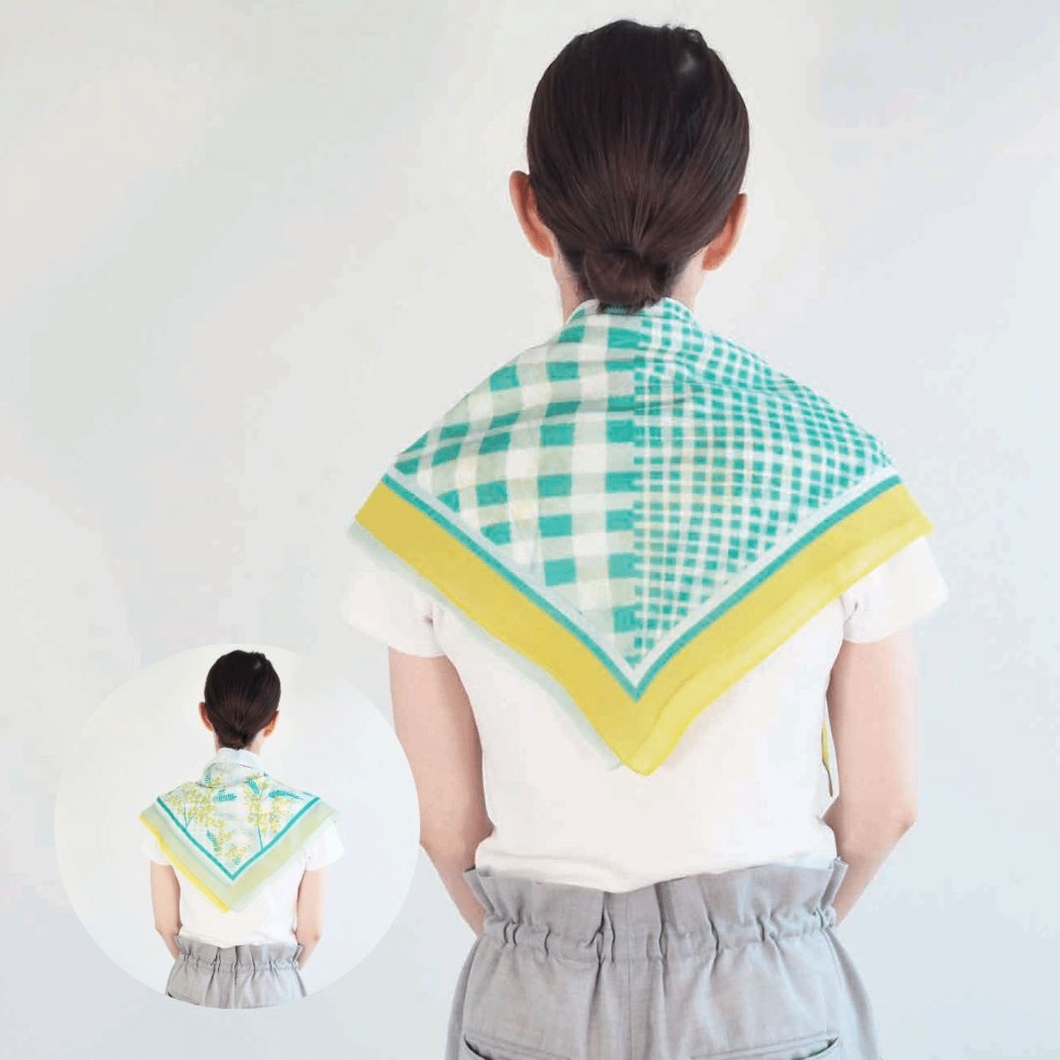 【01、02終了】日本製 おさんぽスカーフ 62×62 - 画像12