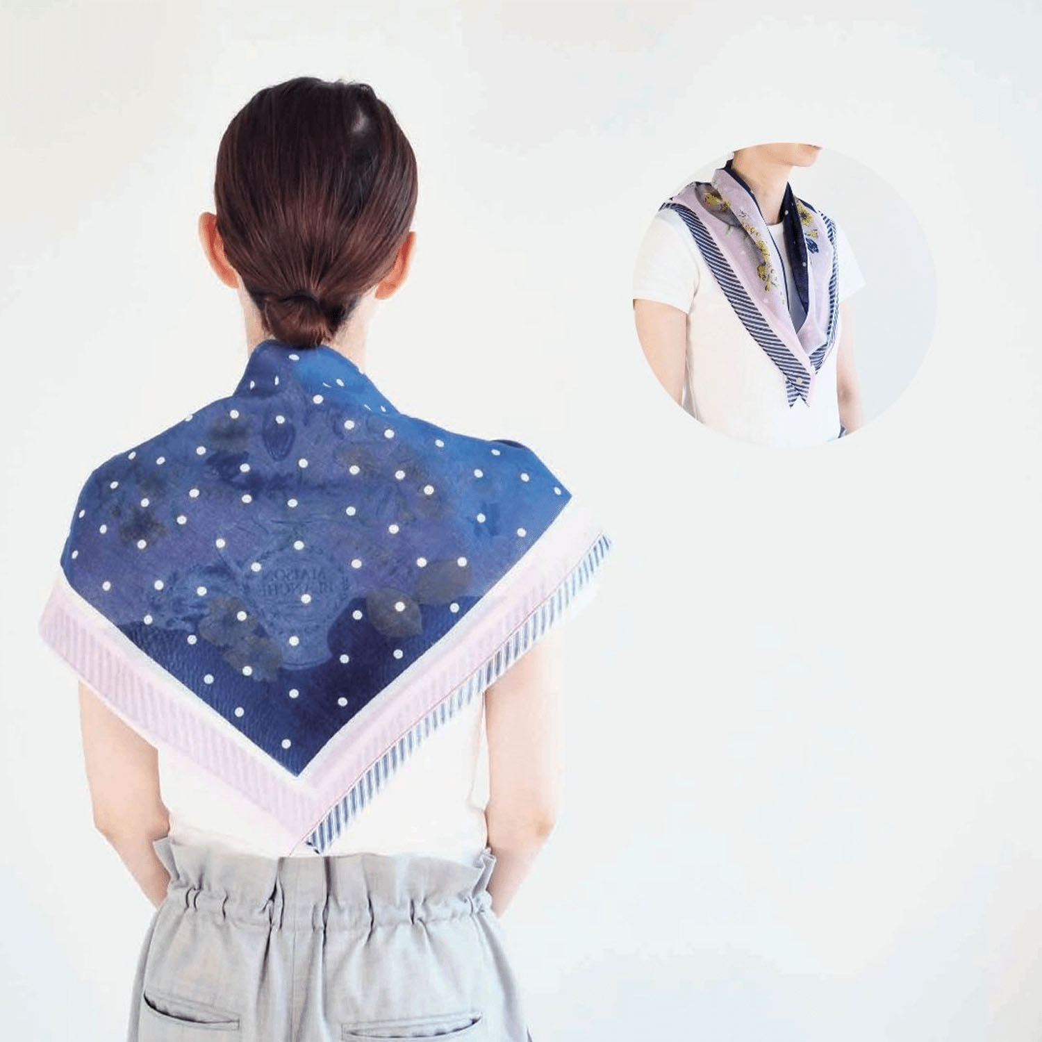 【01、02終了】日本製 おさんぽスカーフ 62×62 - 画像15