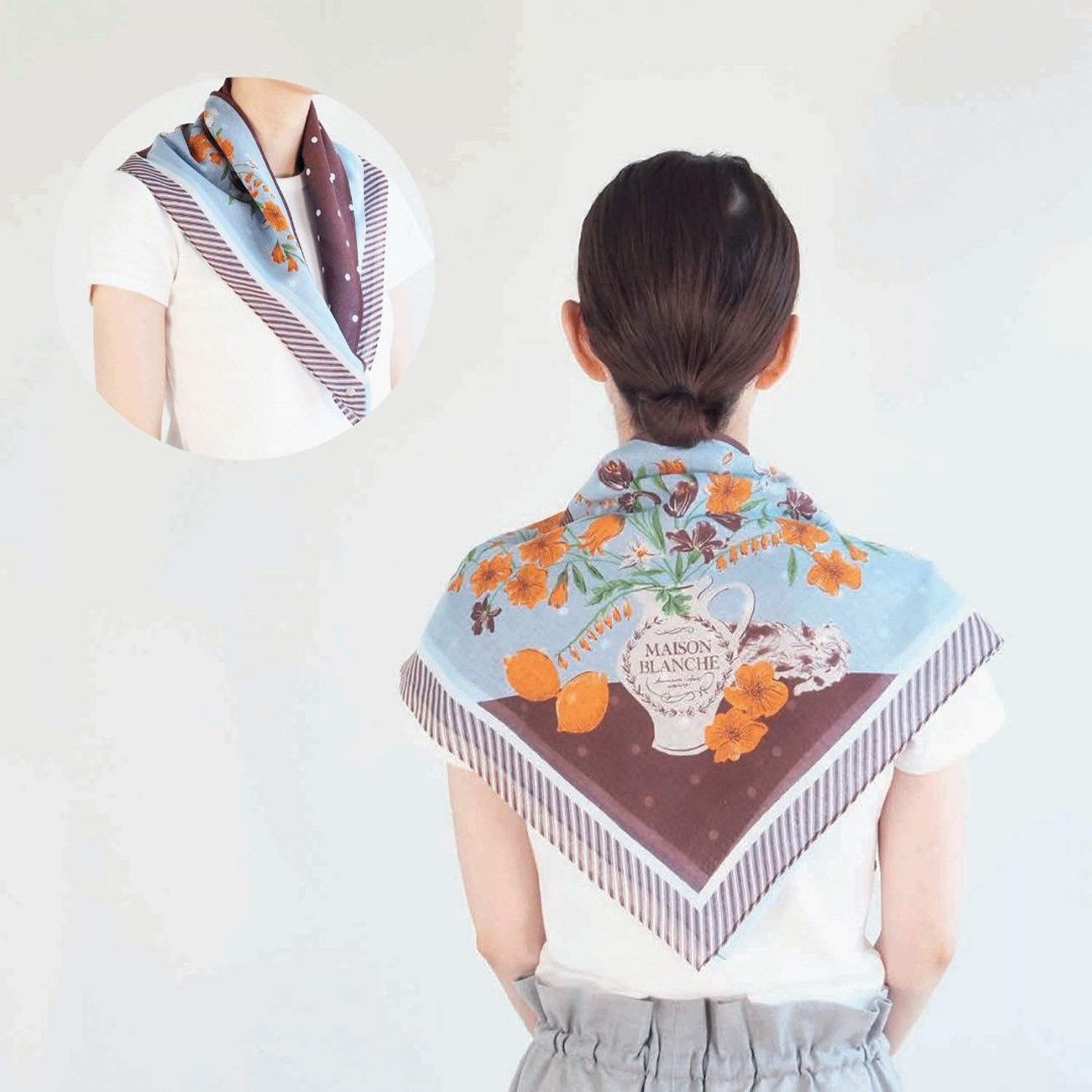 【01、02終了】日本製 おさんぽスカーフ 62×62 - 画像18