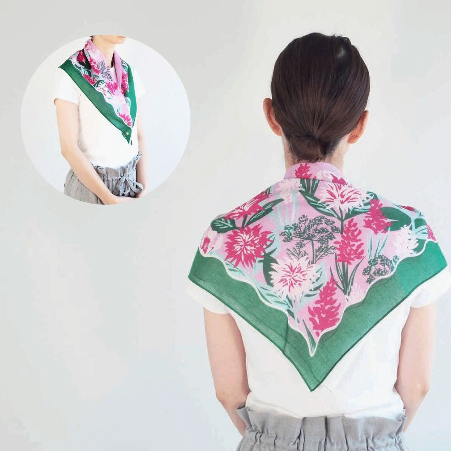 【01、02終了】日本製 おさんぽスカーフ 62×62 - 画像21