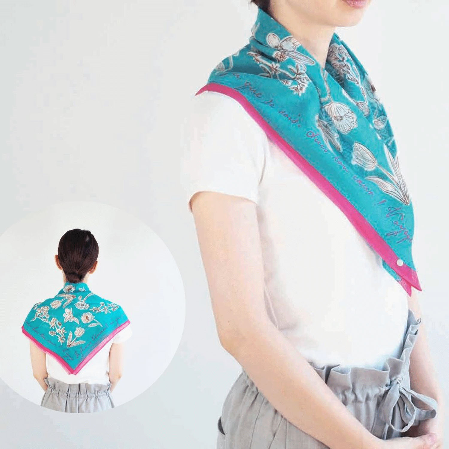 【01、02終了】日本製 おさんぽスカーフ 62×62 - 画像36