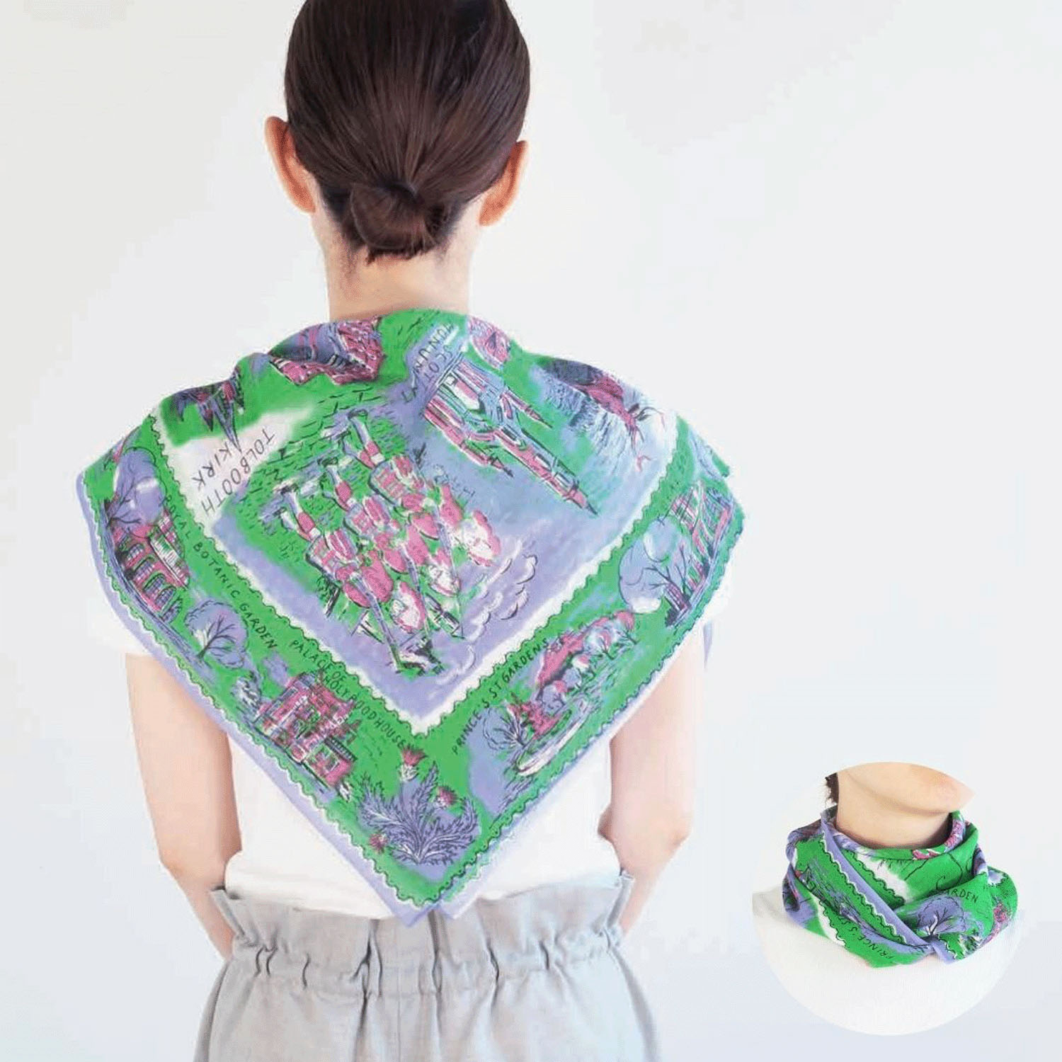 【01、02終了】日本製 おさんぽスカーフ 62×62 - 画像6