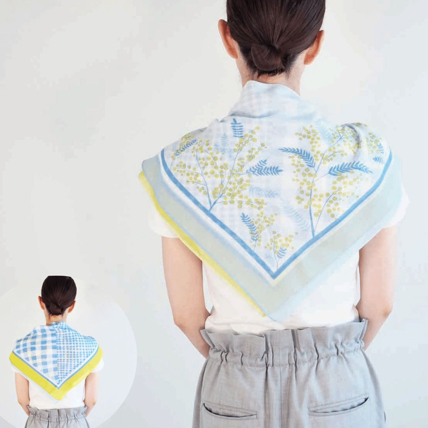 【01、02終了】日本製 おさんぽスカーフ 62×62 - 画像9