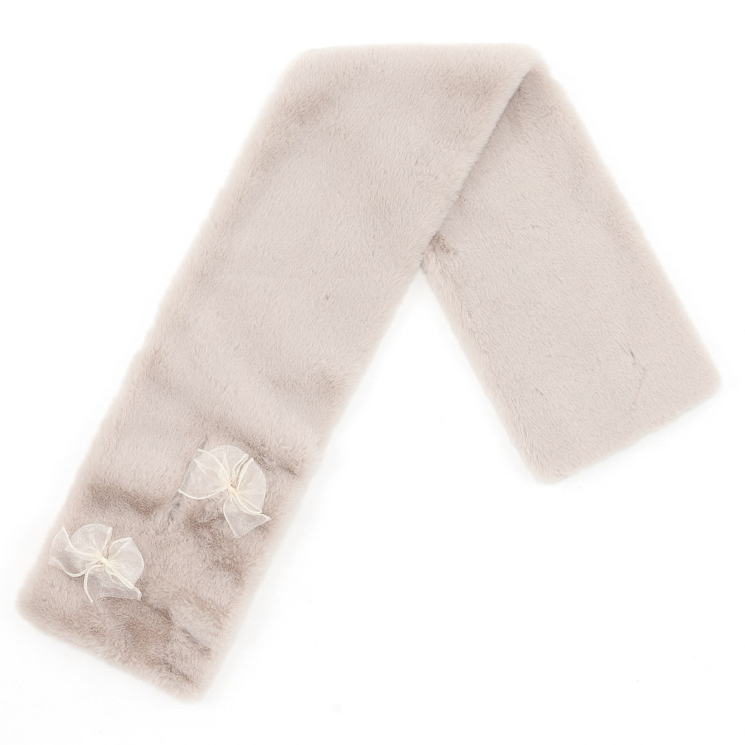 エコファーオーガンジーリボン付ティペット - 画像5