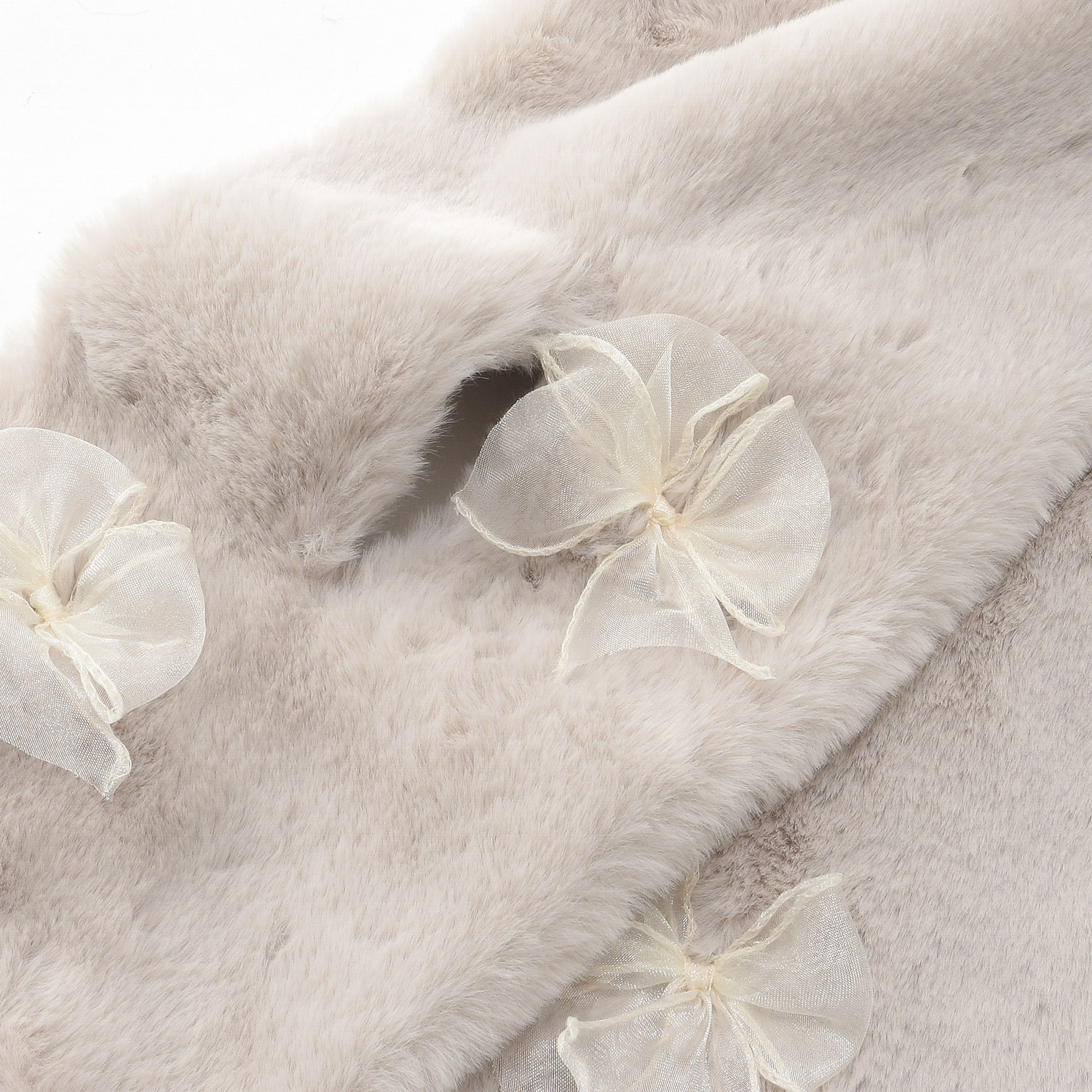 エコファーオーガンジーリボン付ティペット - 画像6