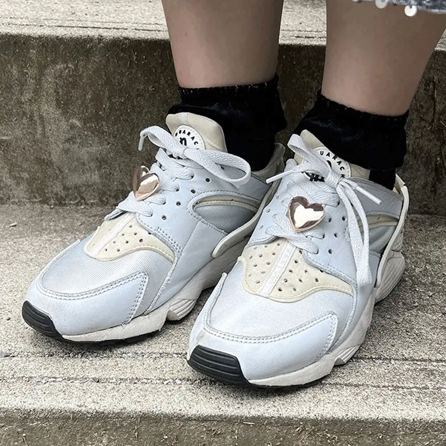 シューズクリップ メタリックハート - 画像1