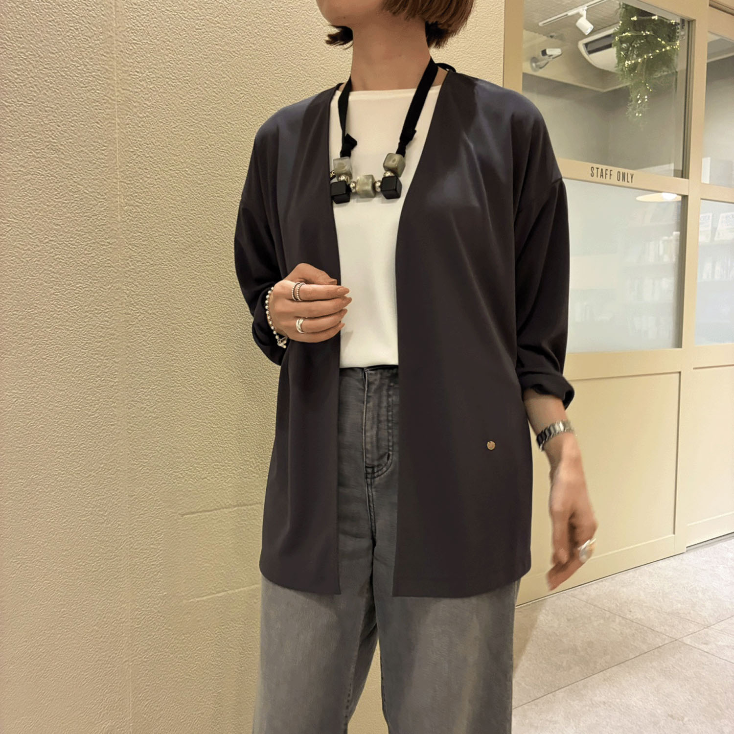 【Insta Live】【エトワールオリジナル】MONSTYLE強撚スムースジャケット - 画像7