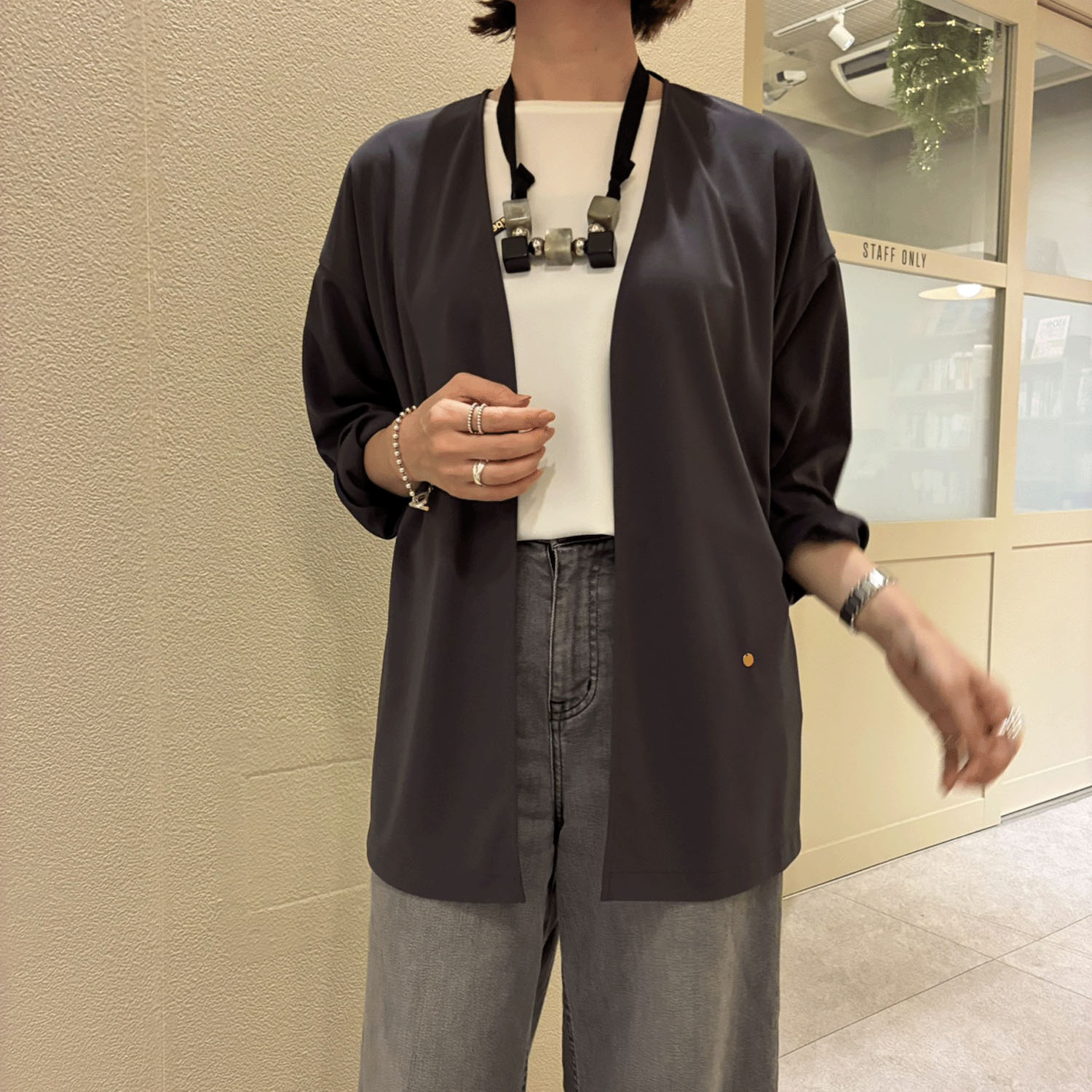 【Insta Live】【エトワールオリジナル】MONSTYLE強撚スムースジャケット - 画像8