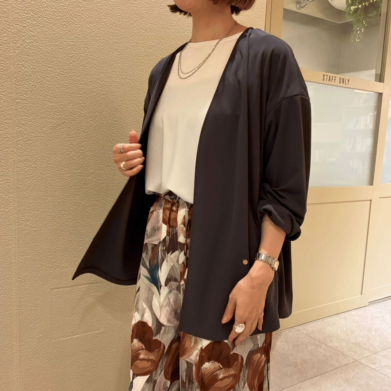 【Insta Live】【エトワールオリジナル】MONSTYLE強撚スムースジャケット - 画像1