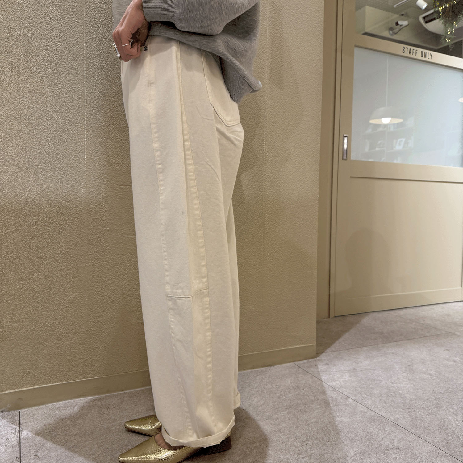 【Insta Live】QTUME バレルレッグデニムパンツ - 画像3