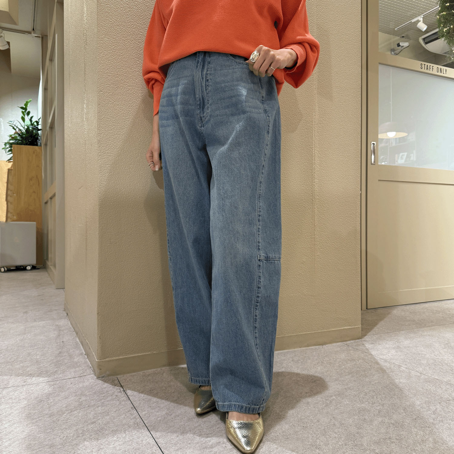 【Insta Live】QTUME バレルレッグデニムパンツ - 画像5