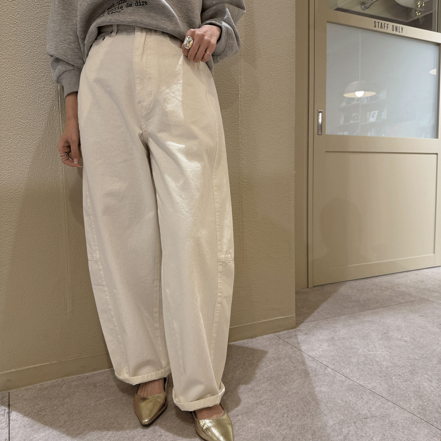 【Insta Live】QTUME バレルレッグデニムパンツ